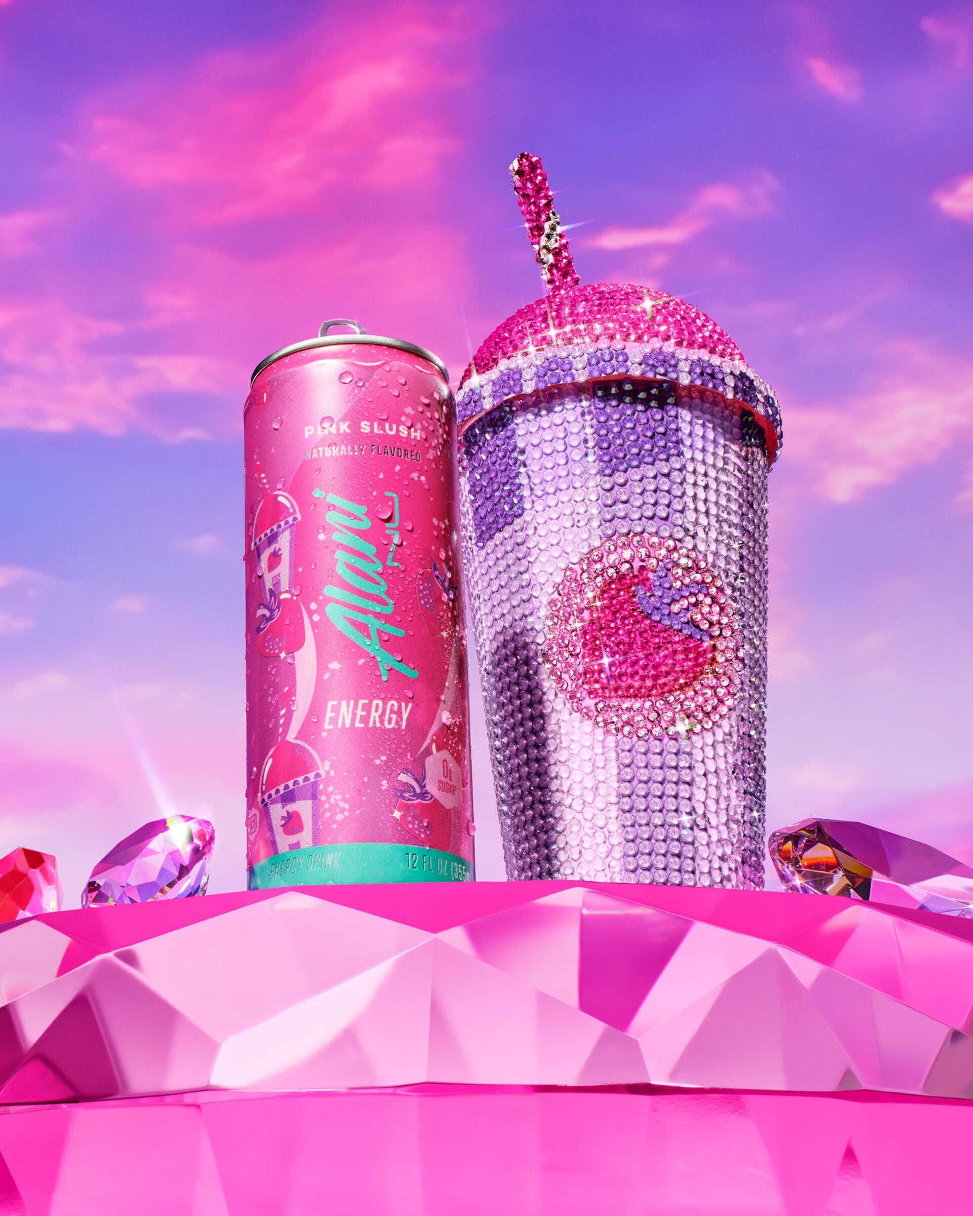 Energy Drink - Pink Slush - 12oz. (12 Cans)