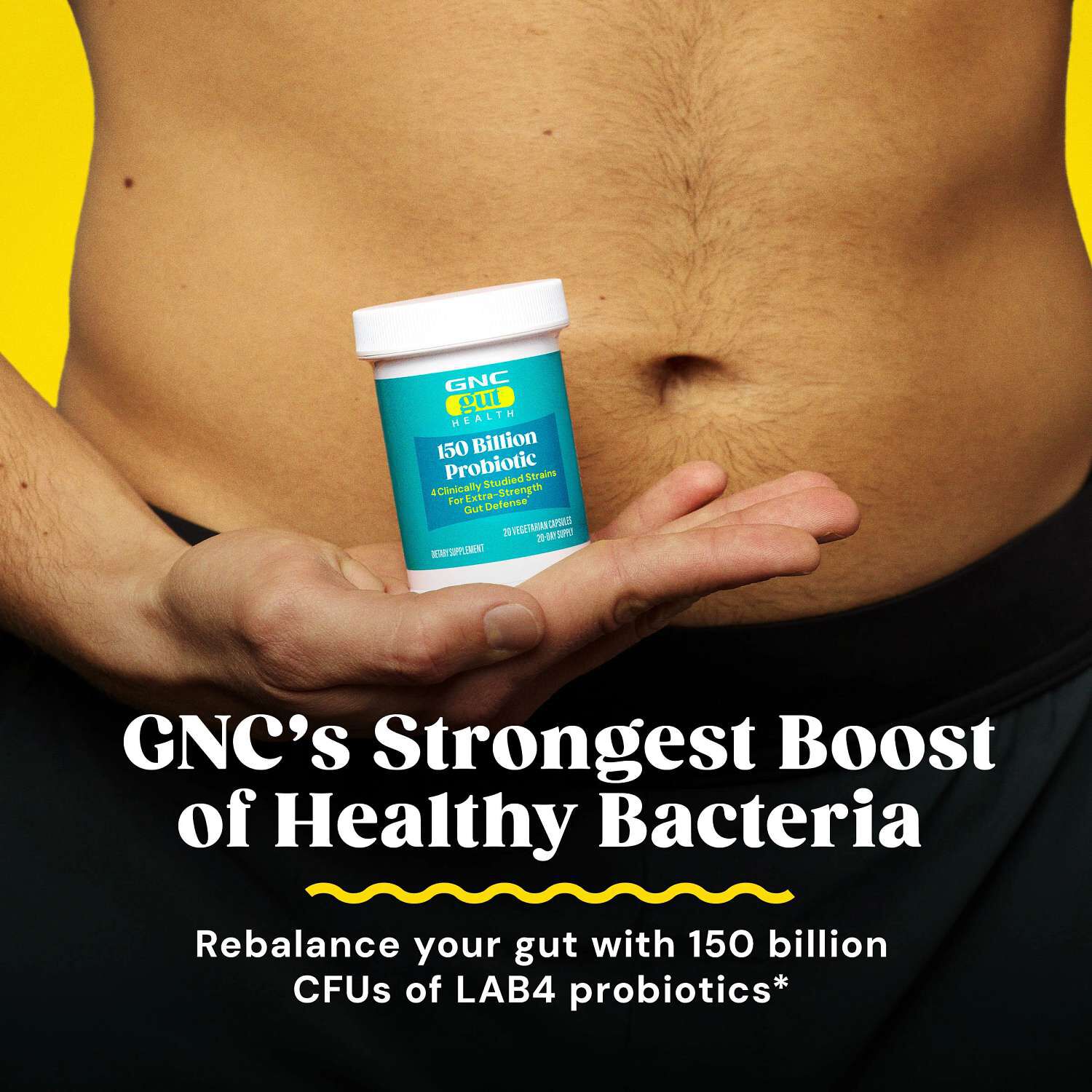 Gut Health 150 Billion Probiotic - 20 Vegetarian Capsules (20 Servings)