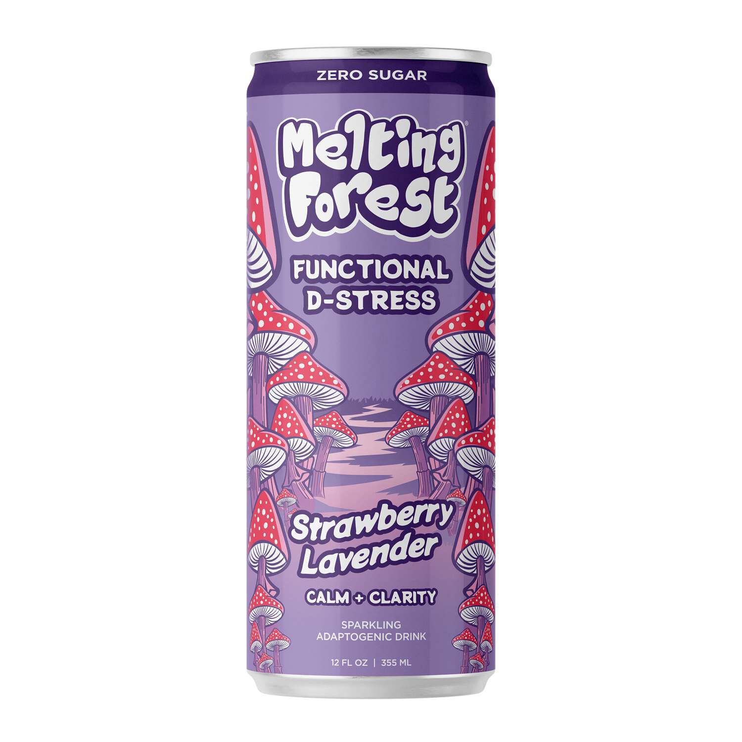 Functional D-Stress Drink - Strawberry Lavender - 12 oz. (12 Cans)
