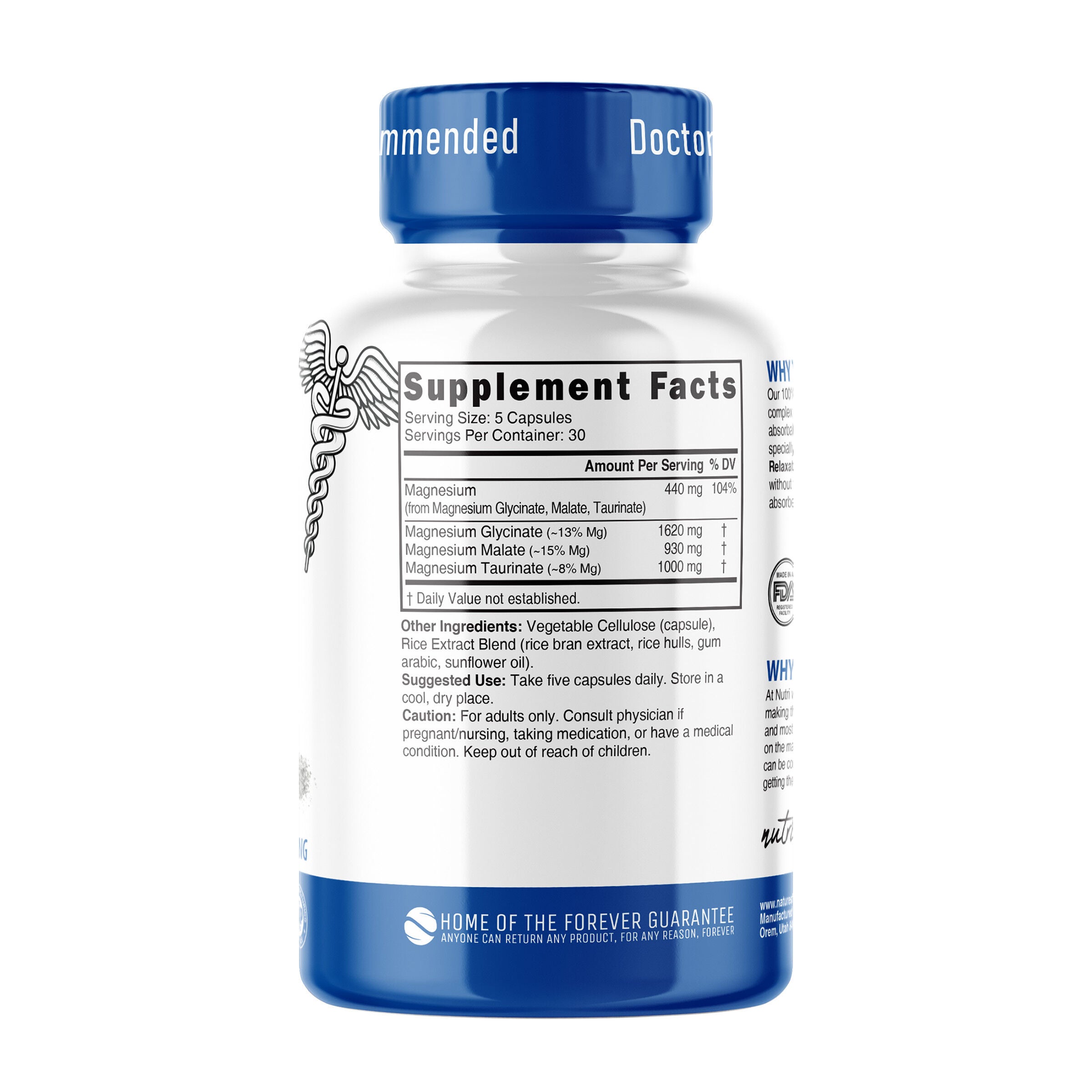 Triple Magnesium Glycinate (30 Servings)  | GNC