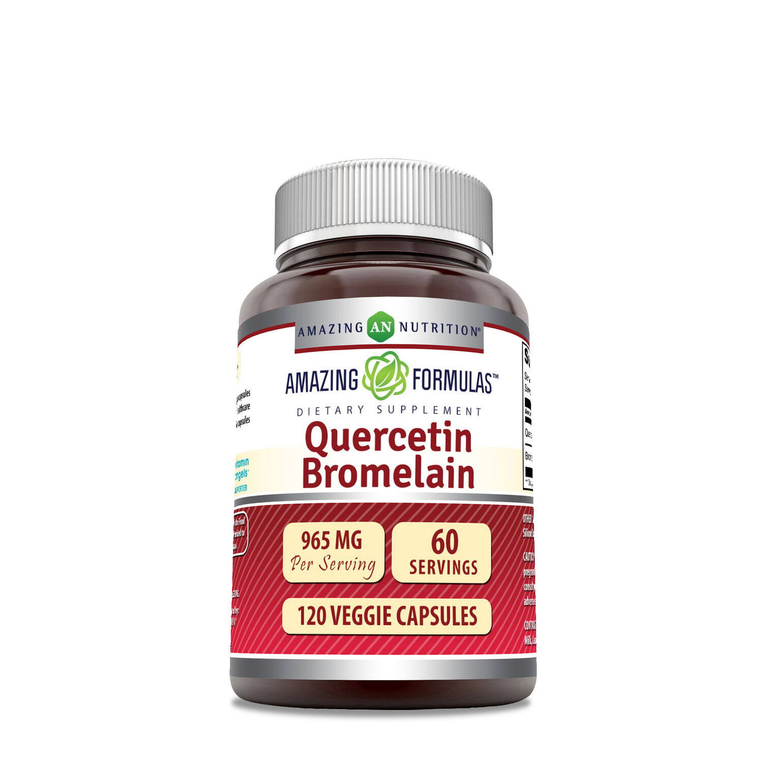 Quercetin Bromelain 965 mg - 120 Capsules &#40;60 Servings&#41;  | GNC