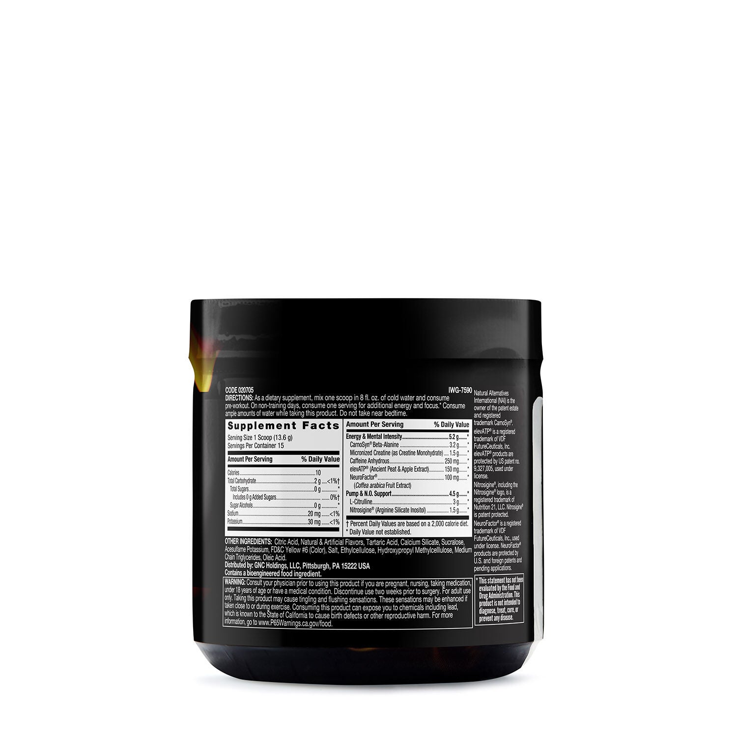 Beyond Raw LIT PreWorkout Orange Mango GNC
