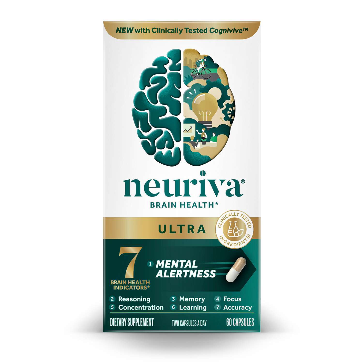 Brain Health* Ultra - 60 Capsules (30 Servings) | GNC