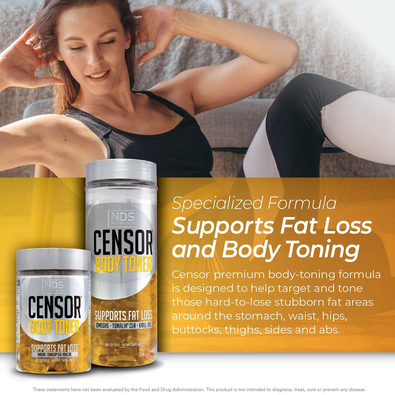 Censor Body Toner - 90 Softgels (45 Servings)