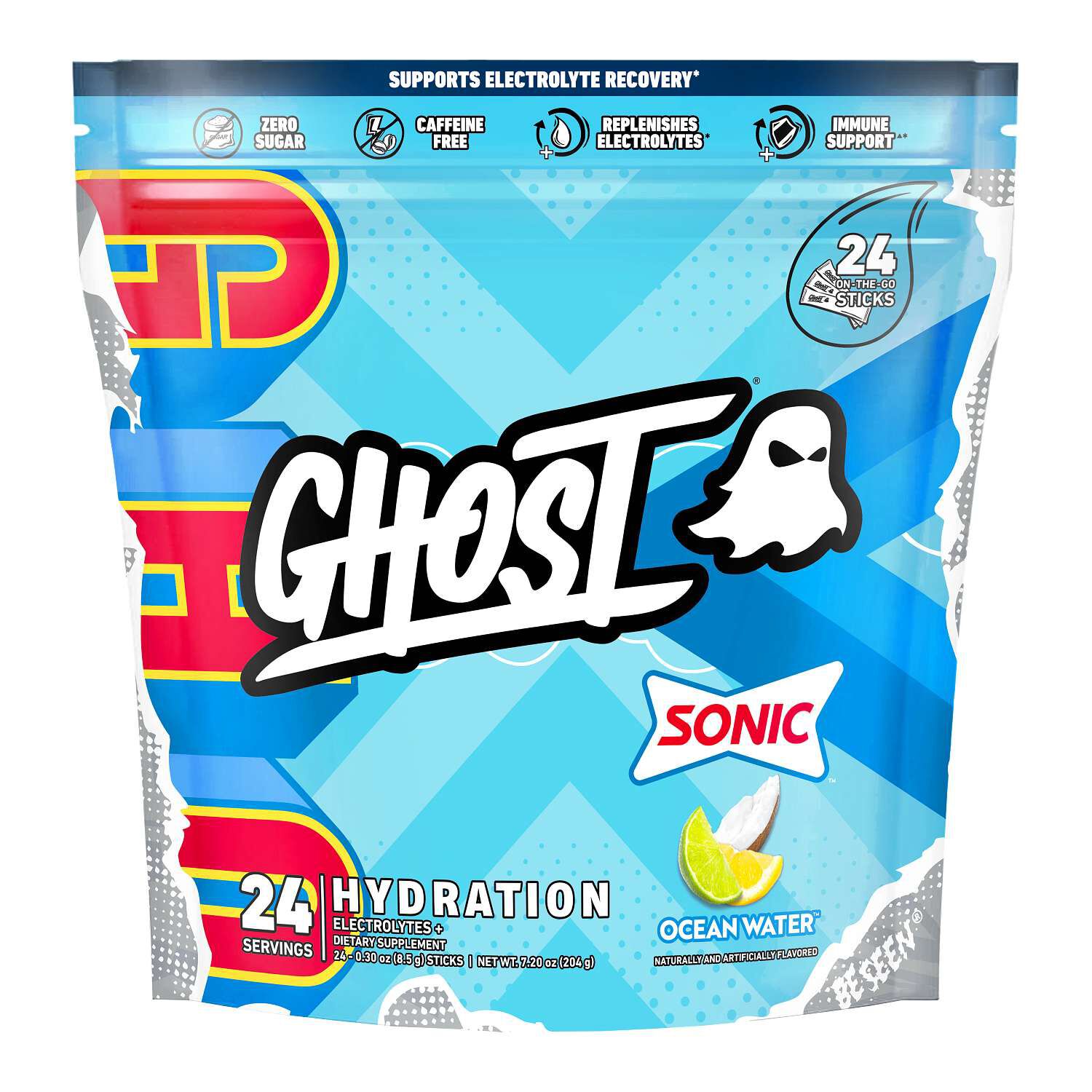 Hydration Sticks - Sonic Ocean Water (24 Stick Packs) Sonic&trade; Ocean Water | GNC