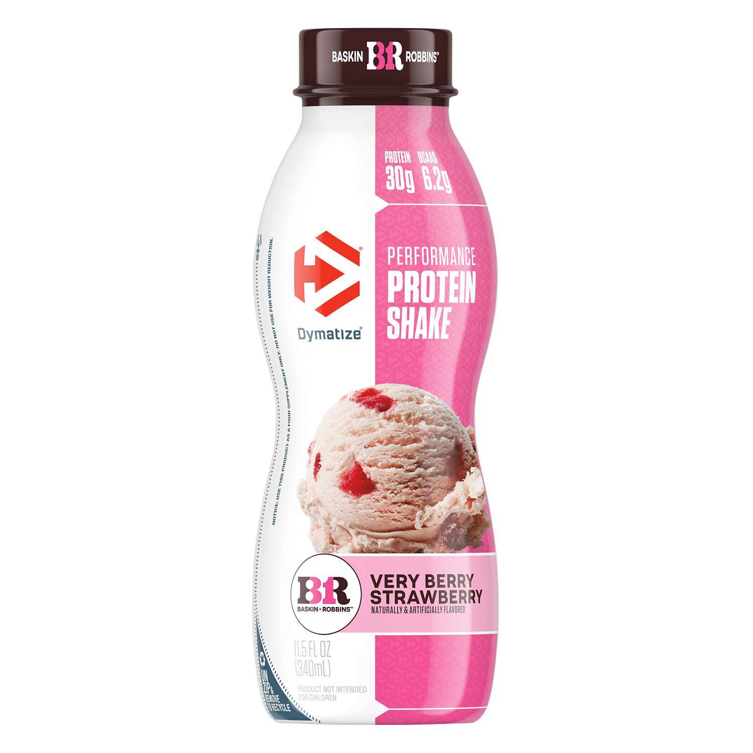 Performance Protein Shake RTD - Baskin Robbins&trade; Very Berry Strawberry (12 Bottles)
