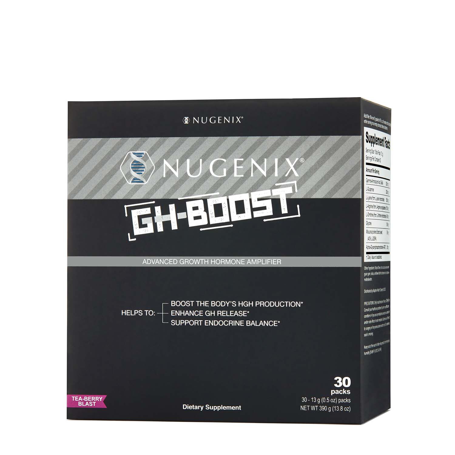 Nugenix Gh Boost Tea Berry Blast 30 Stick Pack Gnc