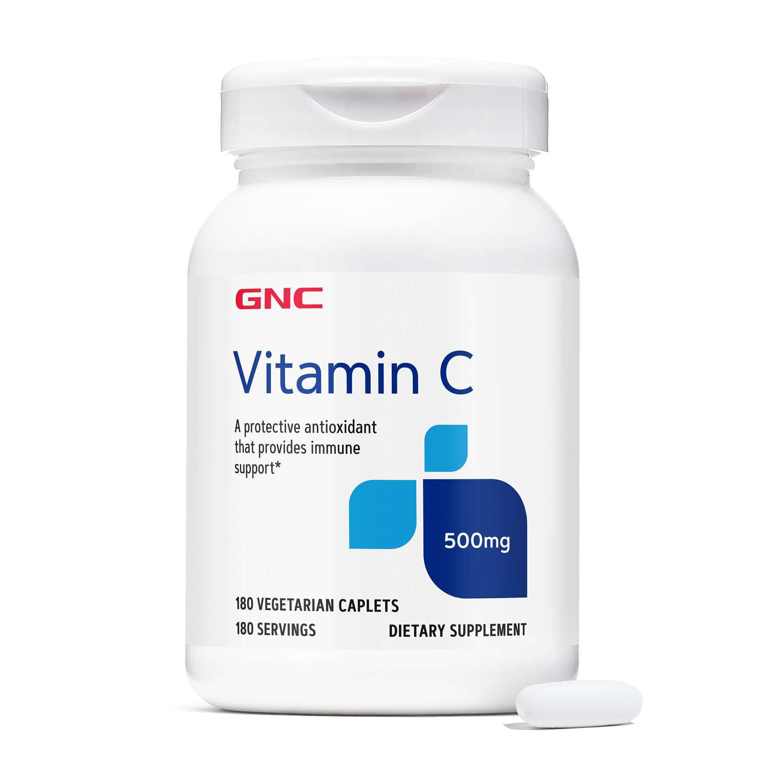 Vitamin C 500 mg - 180 Caplets (180 Servings)  | GNC