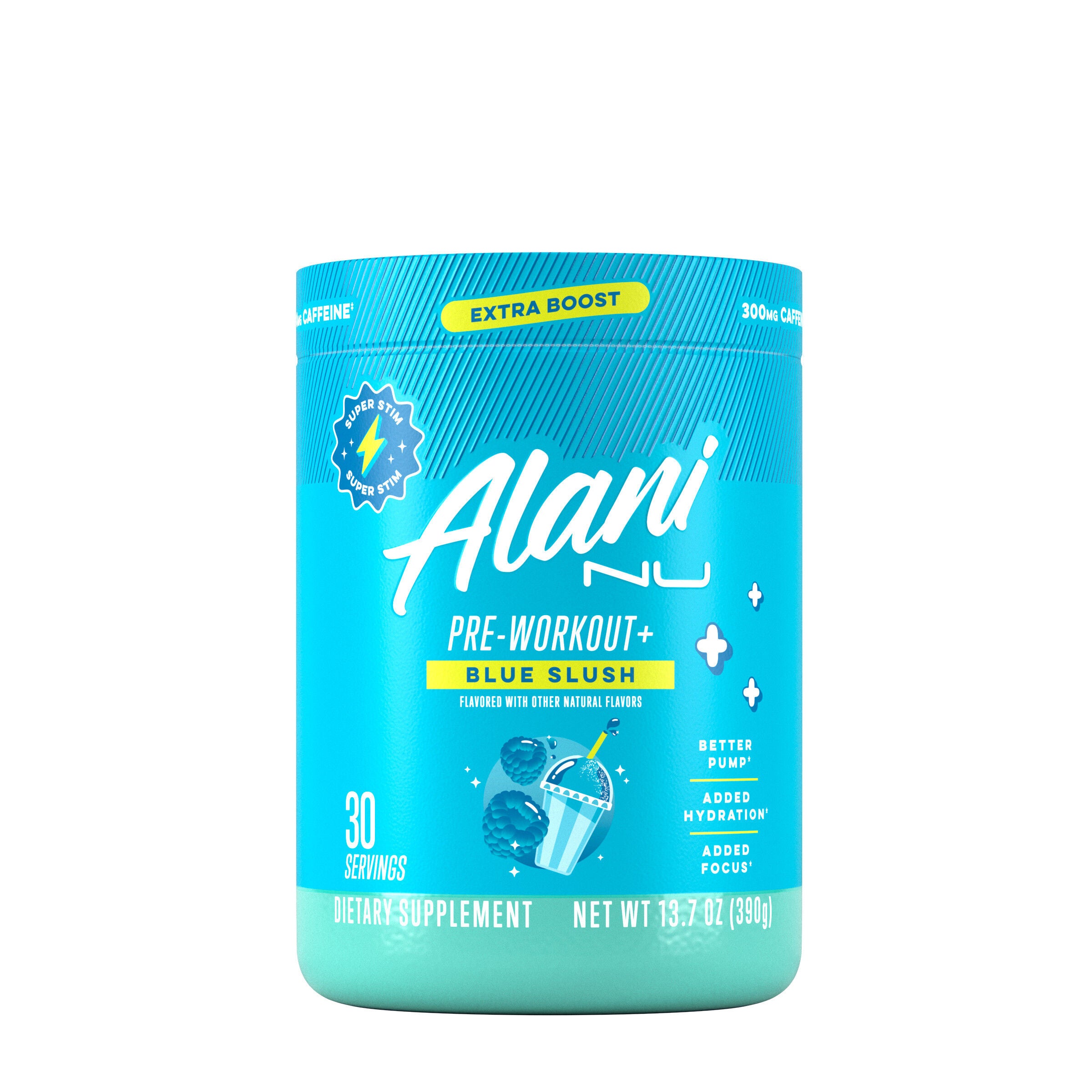 Alani Nu PreWorkout+ Blue Slush (30 Servings) GNC