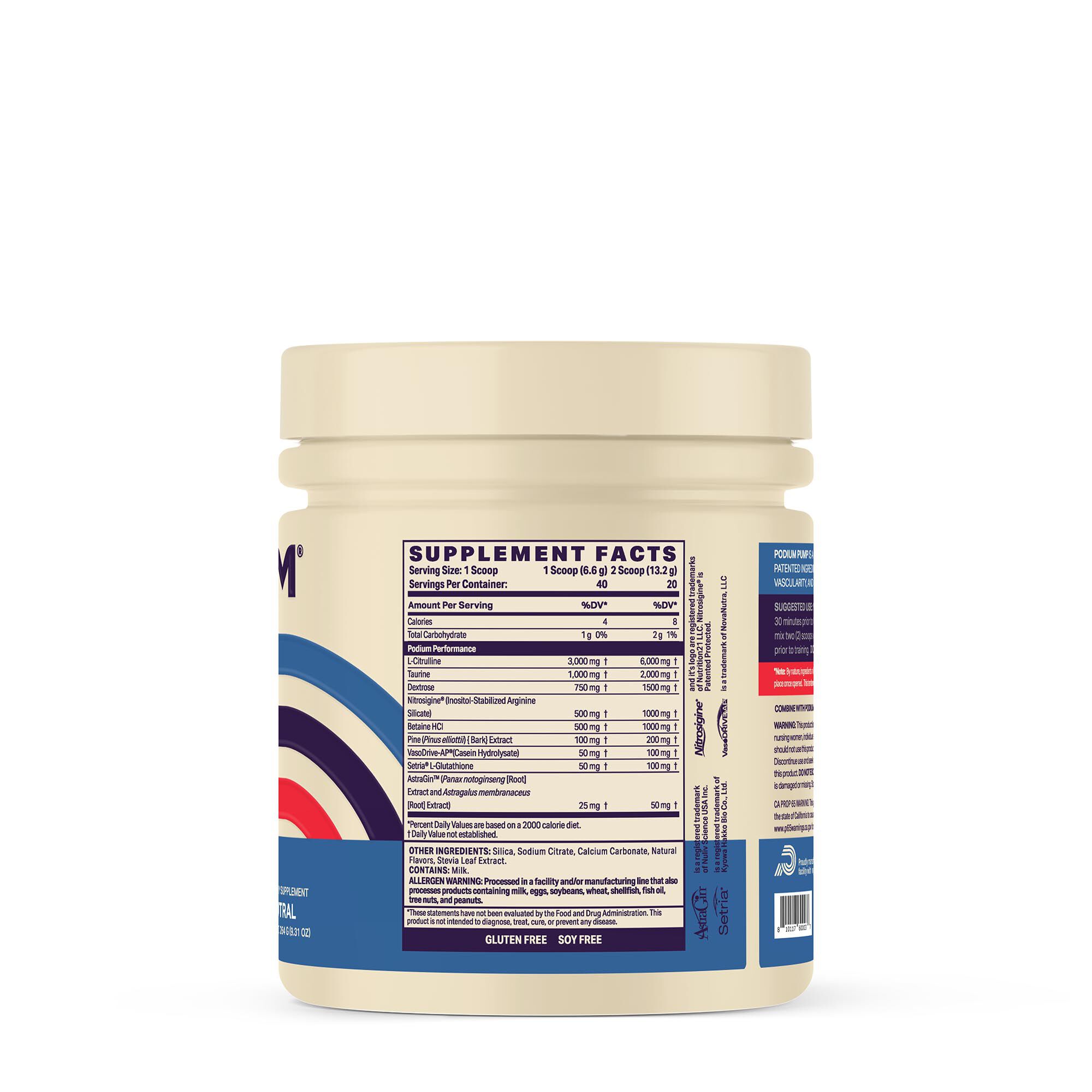 PUMP Non-Stim Pre - Neutral (40 Servings) Neutral | GNC