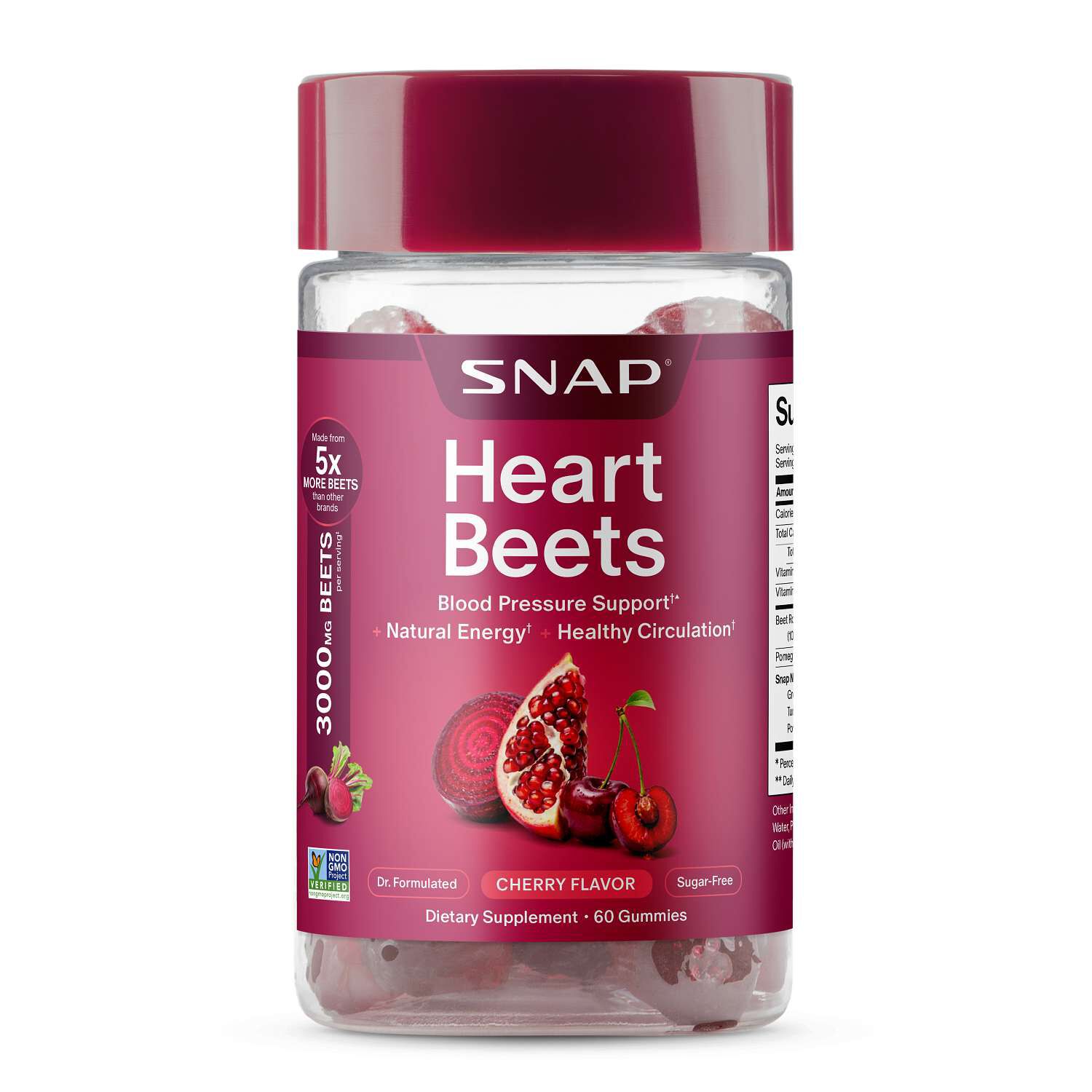 Heart Beets - Cherry - 60 Gummies (30 Servings)  | GNC