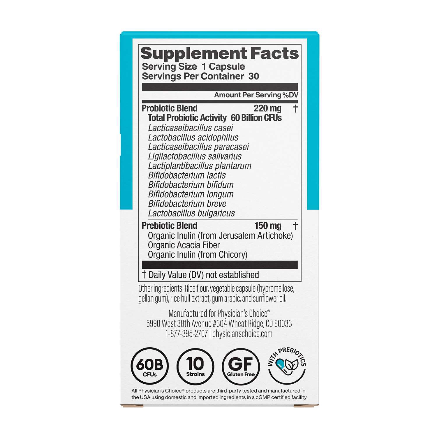60 Billion Probiotic - 30 Capsules (30 Servings)  | GNC