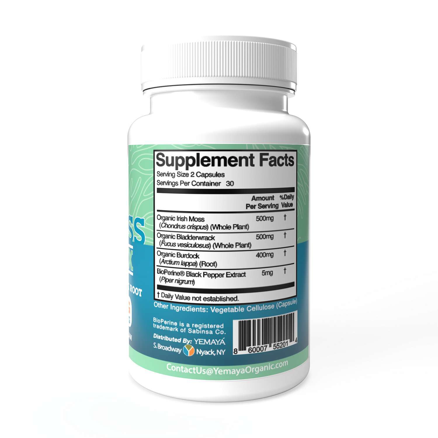 Sea Moss Complex 1400mg - 60 Vegan Capsules (30 Servings)