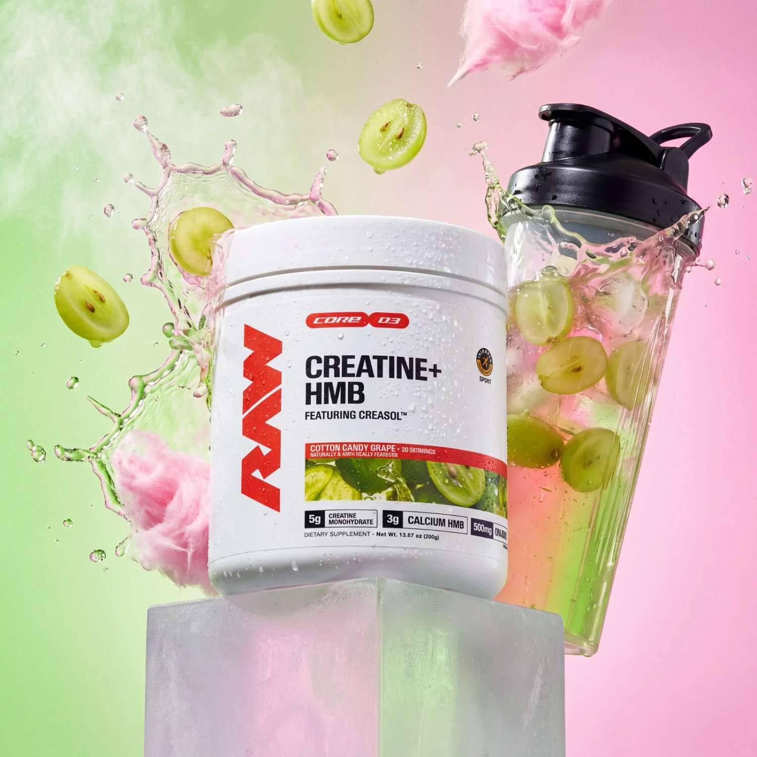 Creatine+ HMB - Cotton Candy Grape (30 Servings)  | GNC