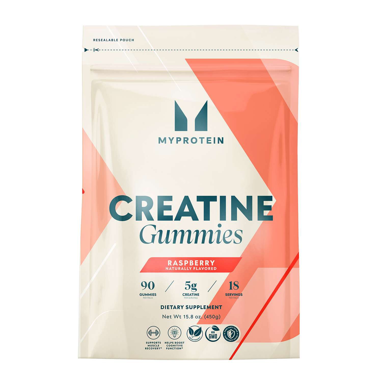 Creatine Gummies - Raspberry - 90 Gummies (18 Servings) Raspberry | GNC