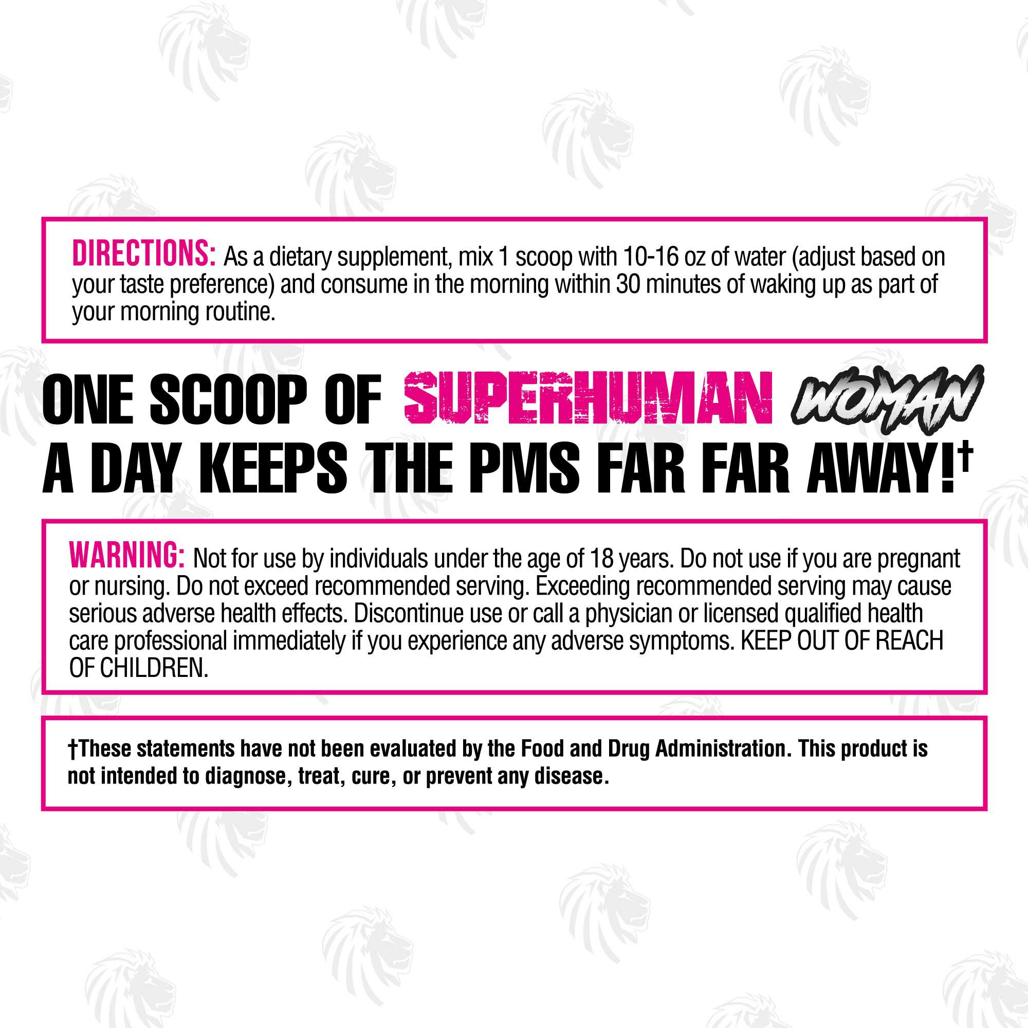 Superhuman Woman Hormone Balancing Performance Drink