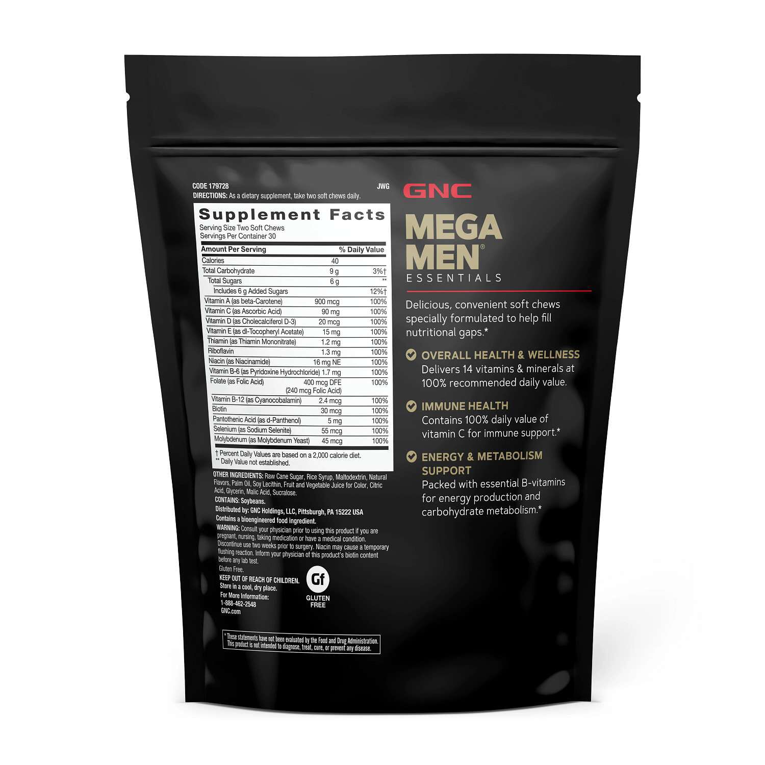 Soft Chew Multivitamin - Mixed Fruit - 60 Soft Chews (30 Servings)