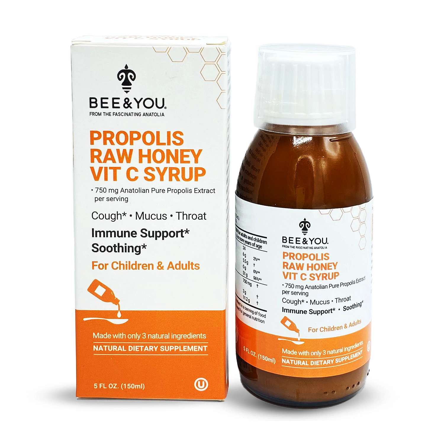 Propolis Raw Honey Vit C Syrup - 5 oz. (10 Servings)  | GNC