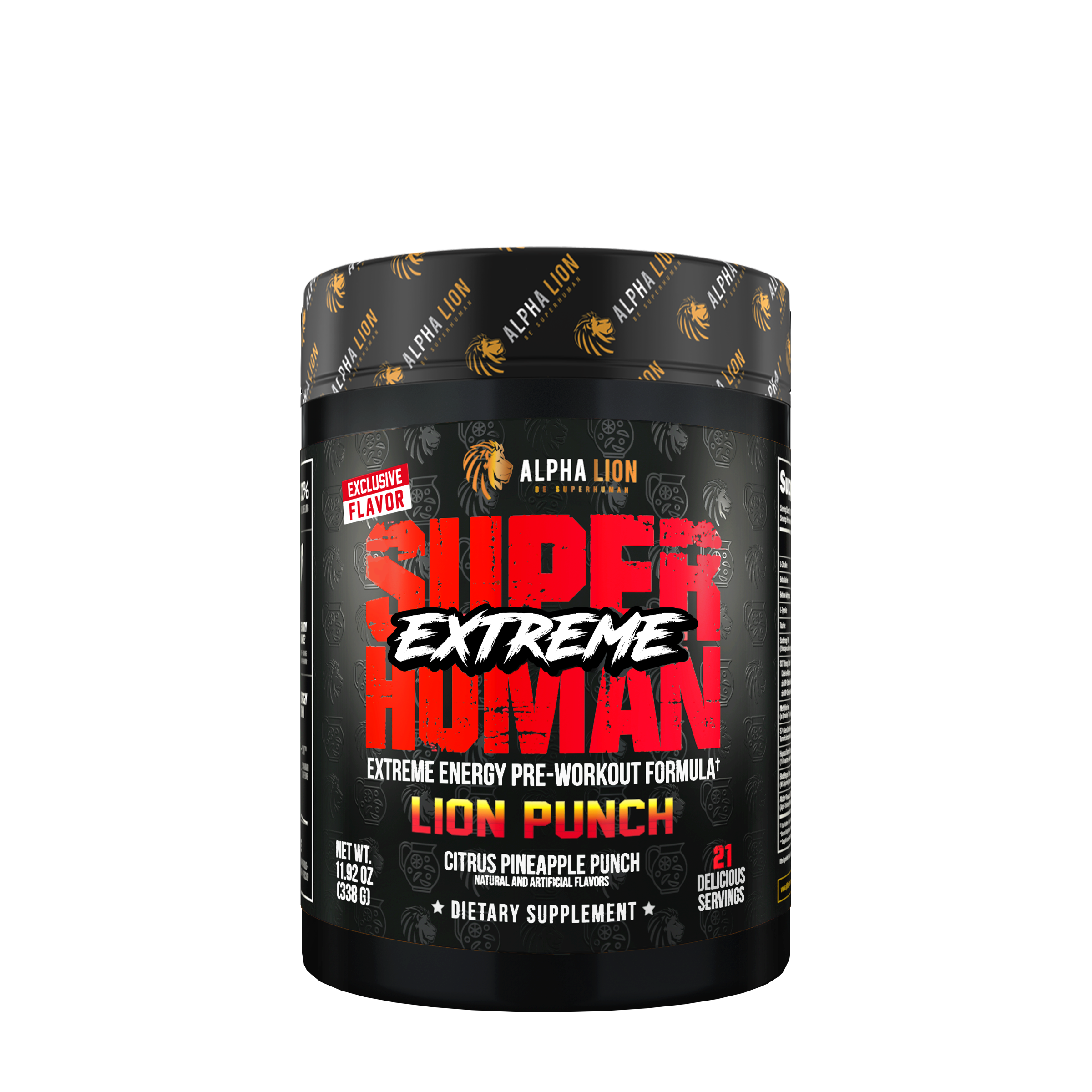 Alpha Lion Superhuman Extreme Pre-Workout - Punch (21 Servings)