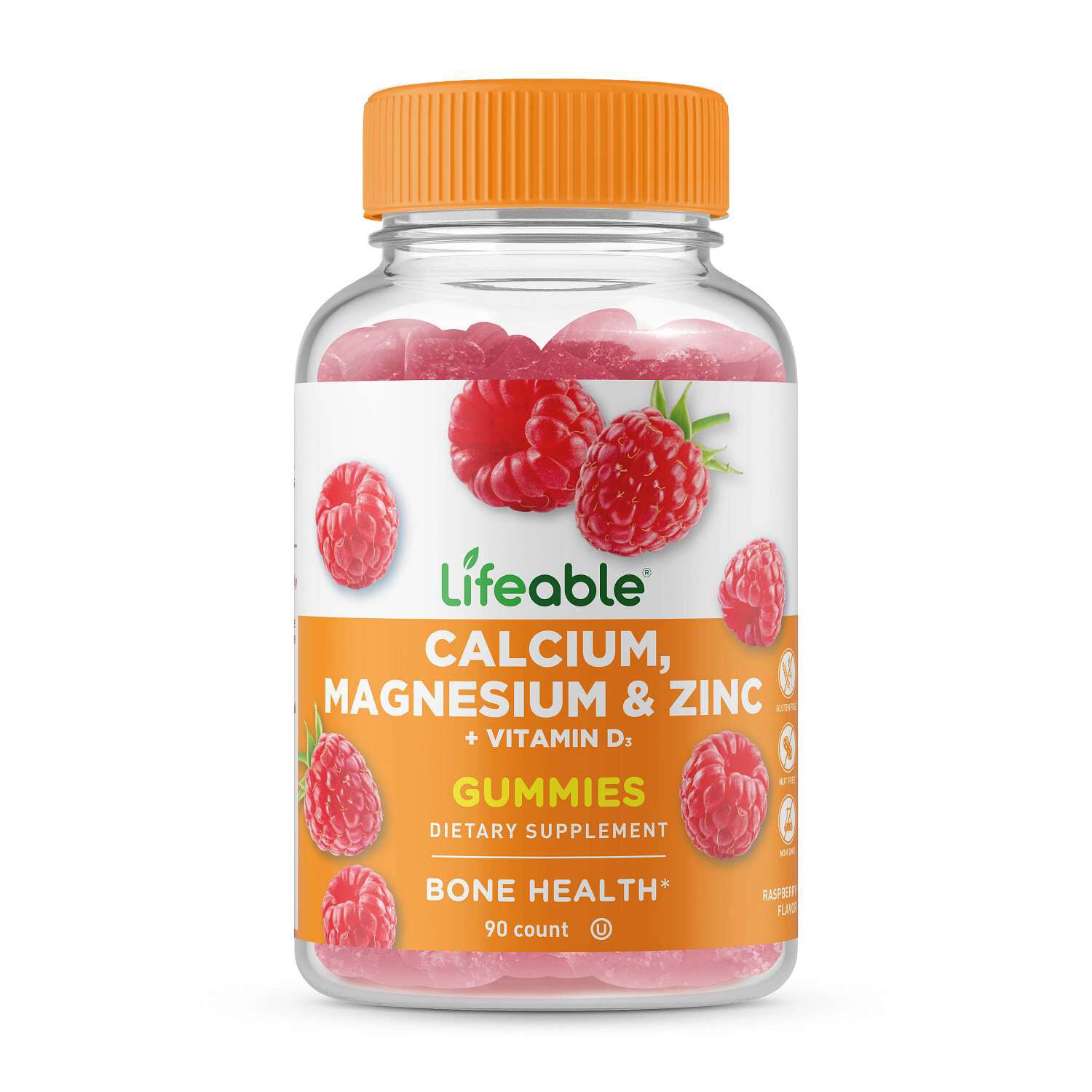 Calcium Magnesium and Zinc - 90 Gummies (30 Servings)  | GNC