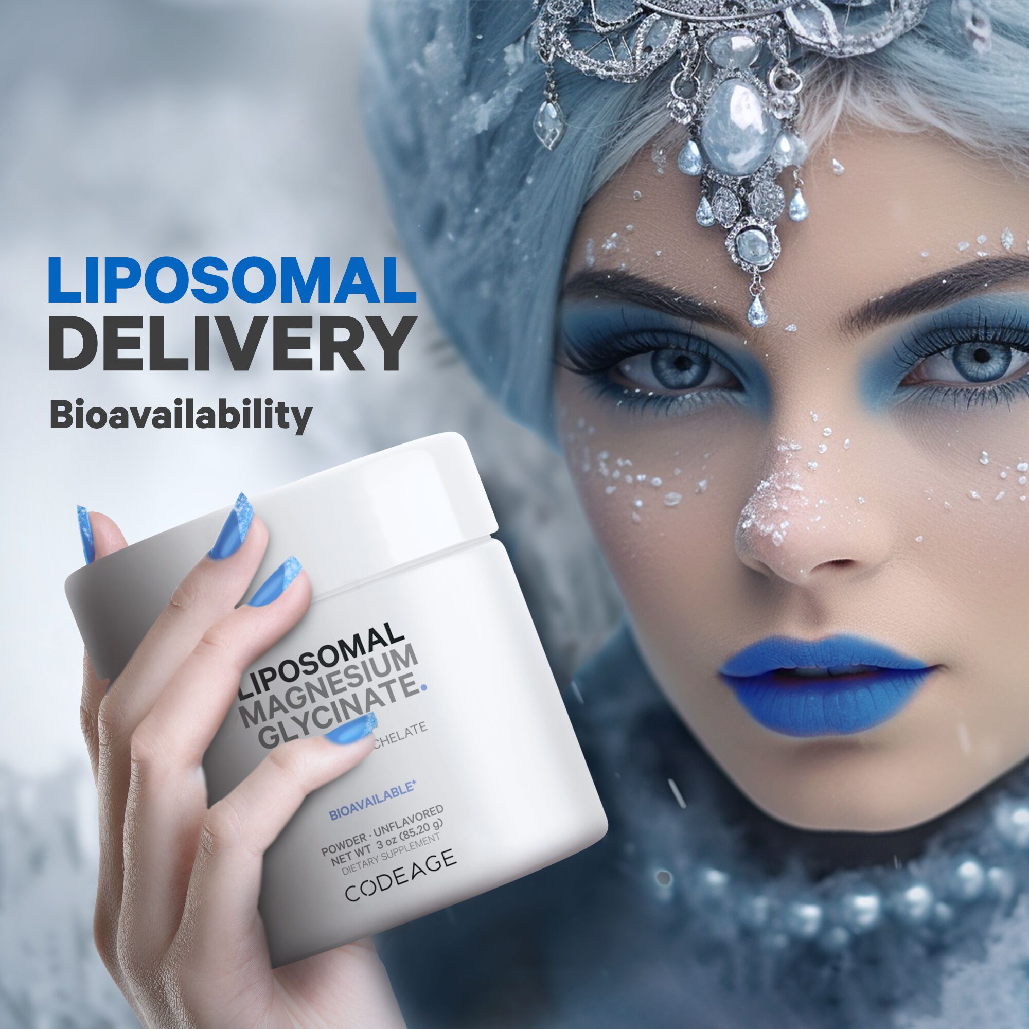 Liposomal Magnesium Glycinate Powder - Unflavored - 3oz. (60 Servings)  | GNC