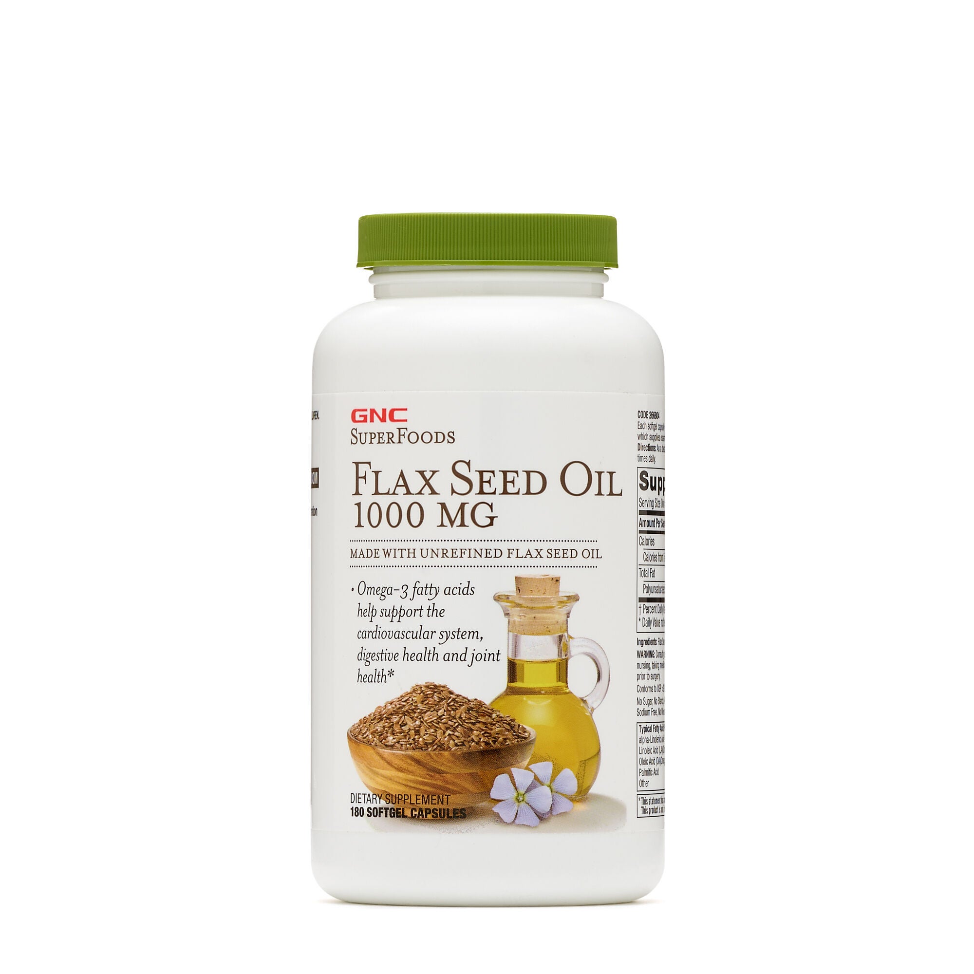 Gnc Superfoods Flax Seed Oil 1000 Mg Gnc