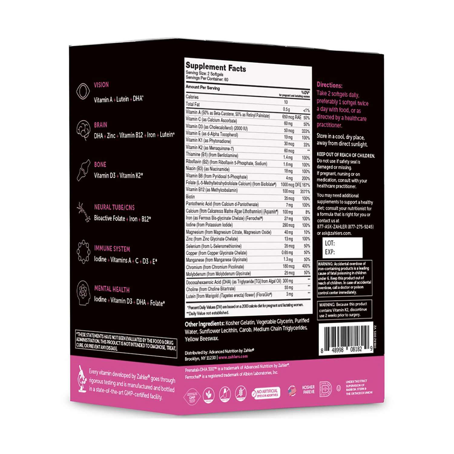 Prenatal DHA Optimal Formula - 120 Softgels (60 Servings)  | GNC