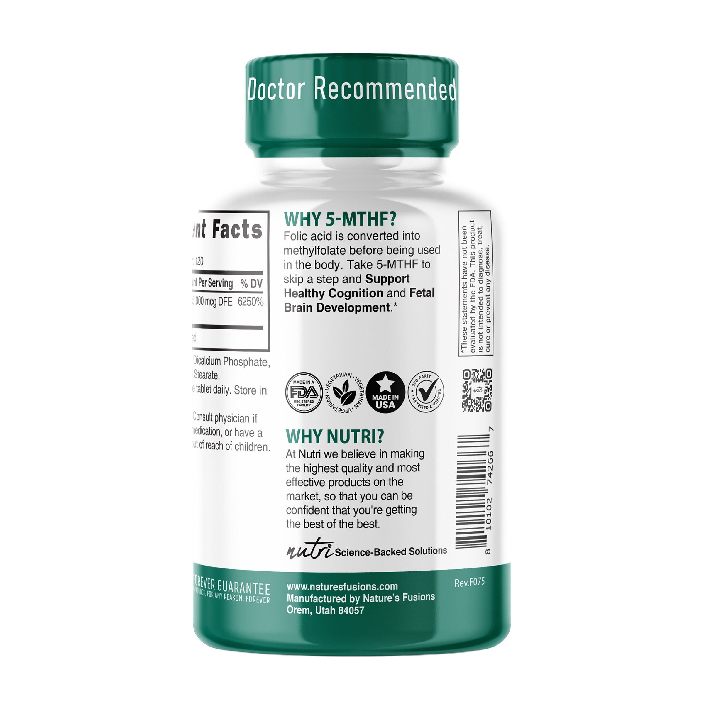 Methylfolate 15mg (120 Servings)  | GNC