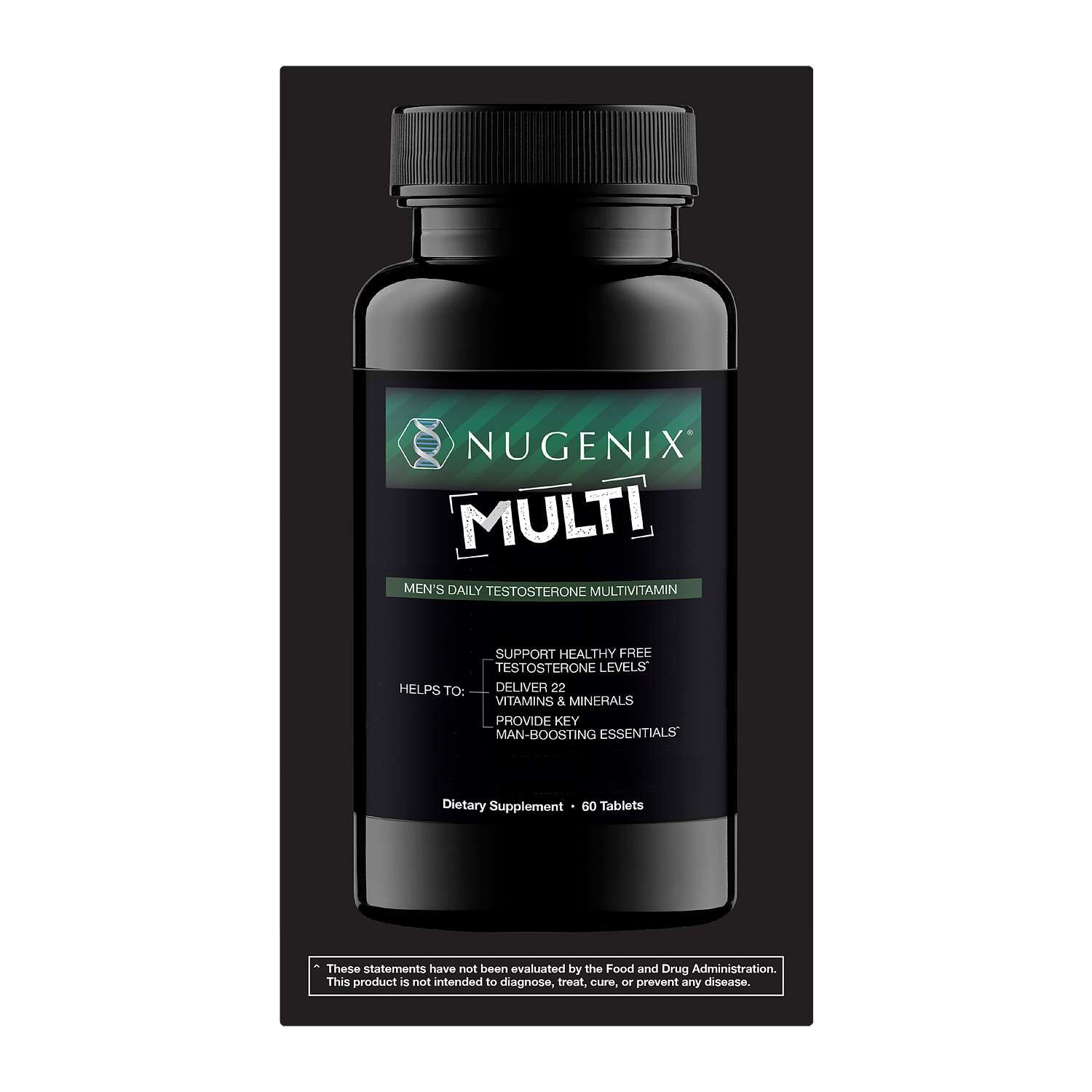 Men's Testosterone Multivitamin - 60 Tablets (30 Servings)