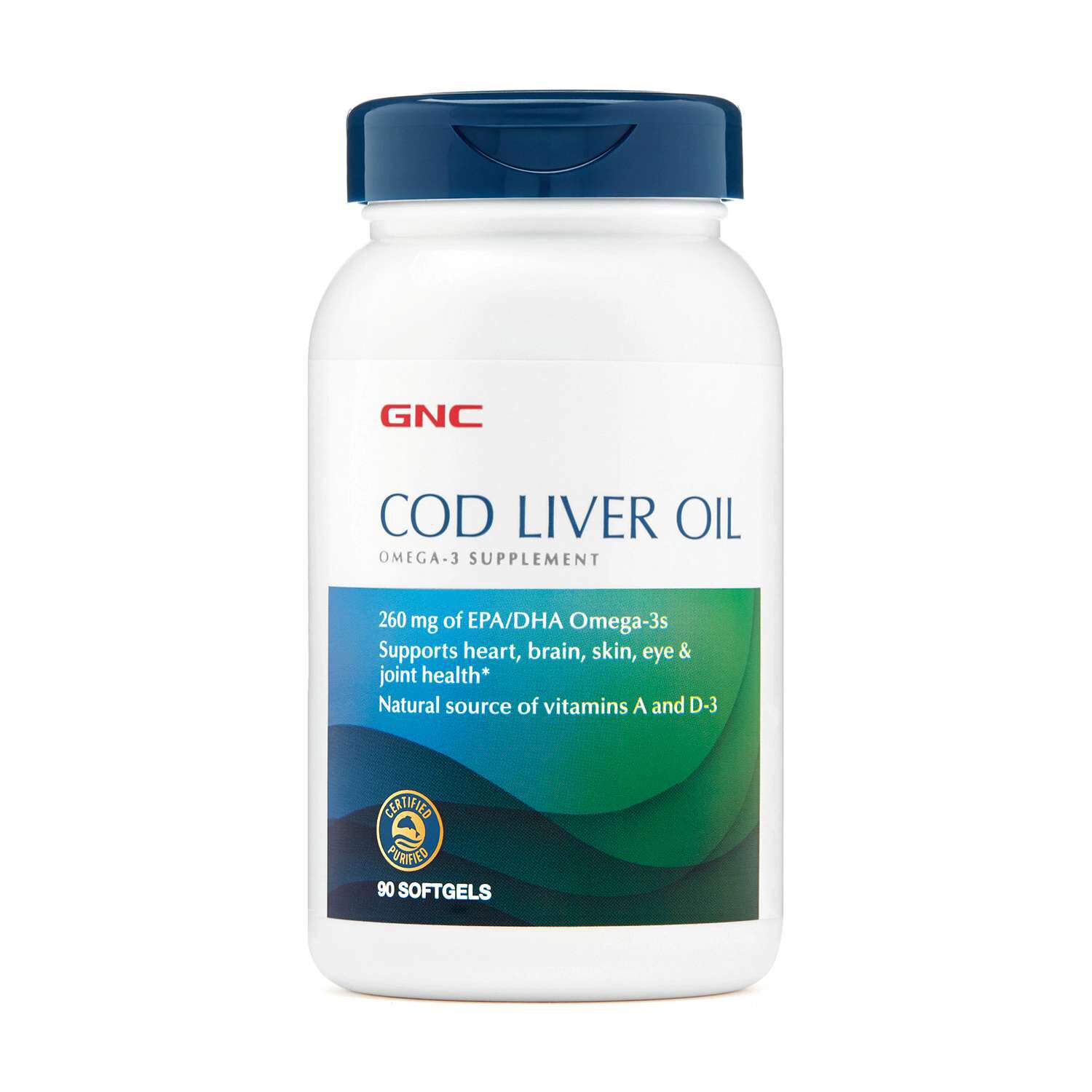 Cod Liver Oil - 90 Softgels (90 Servings)  | GNC