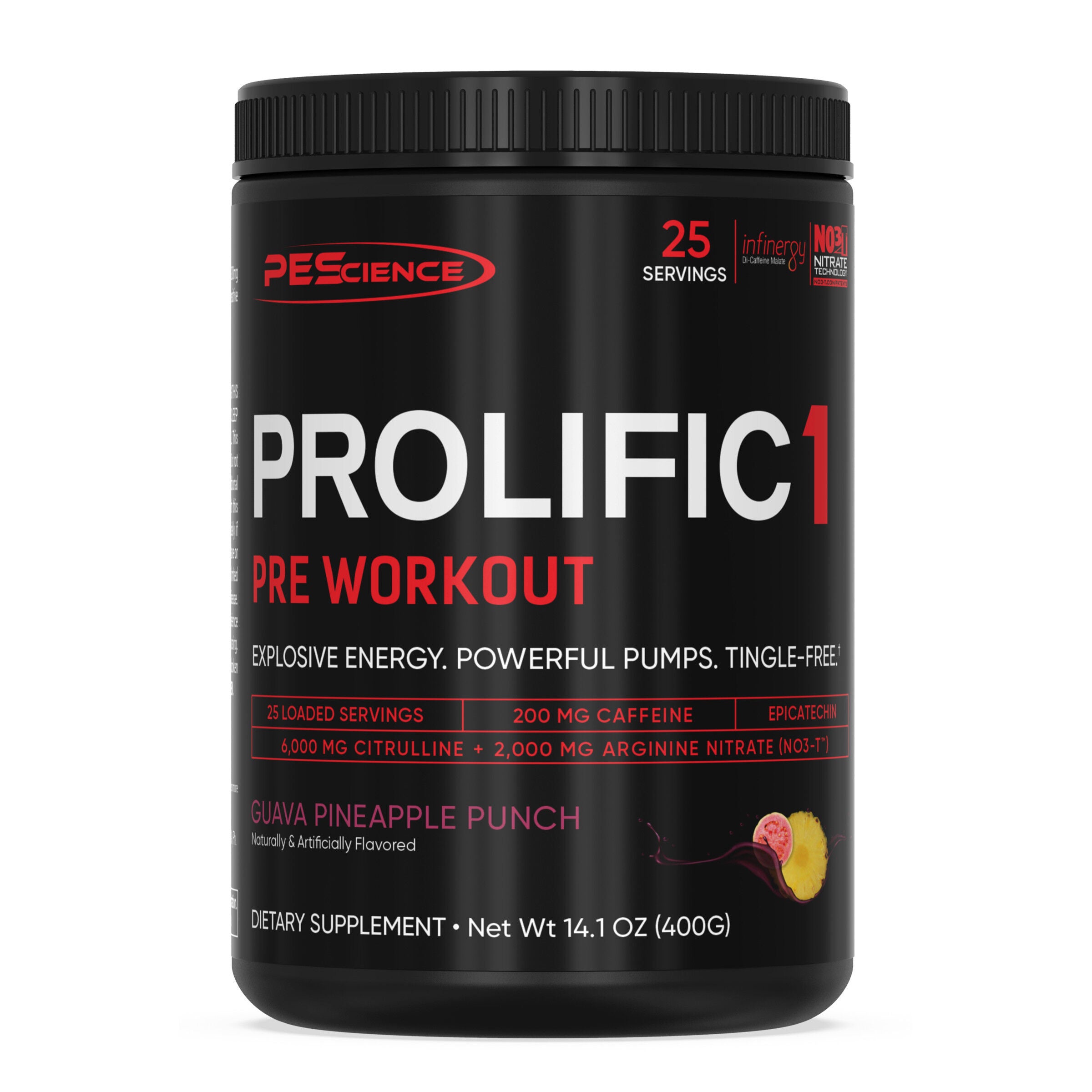 Prolific 1 Pre-Workout - Guava Pineapple Punch (25 Servings)  | GNC
