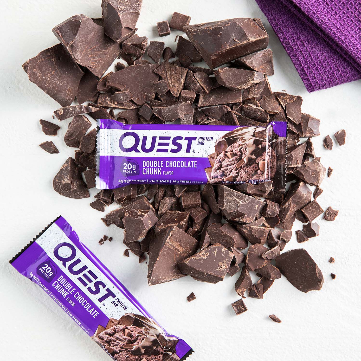 Quest Bar &ndash; Double Chocolate Chunk (12 Bars) Double Chocolate Chunk | GNC