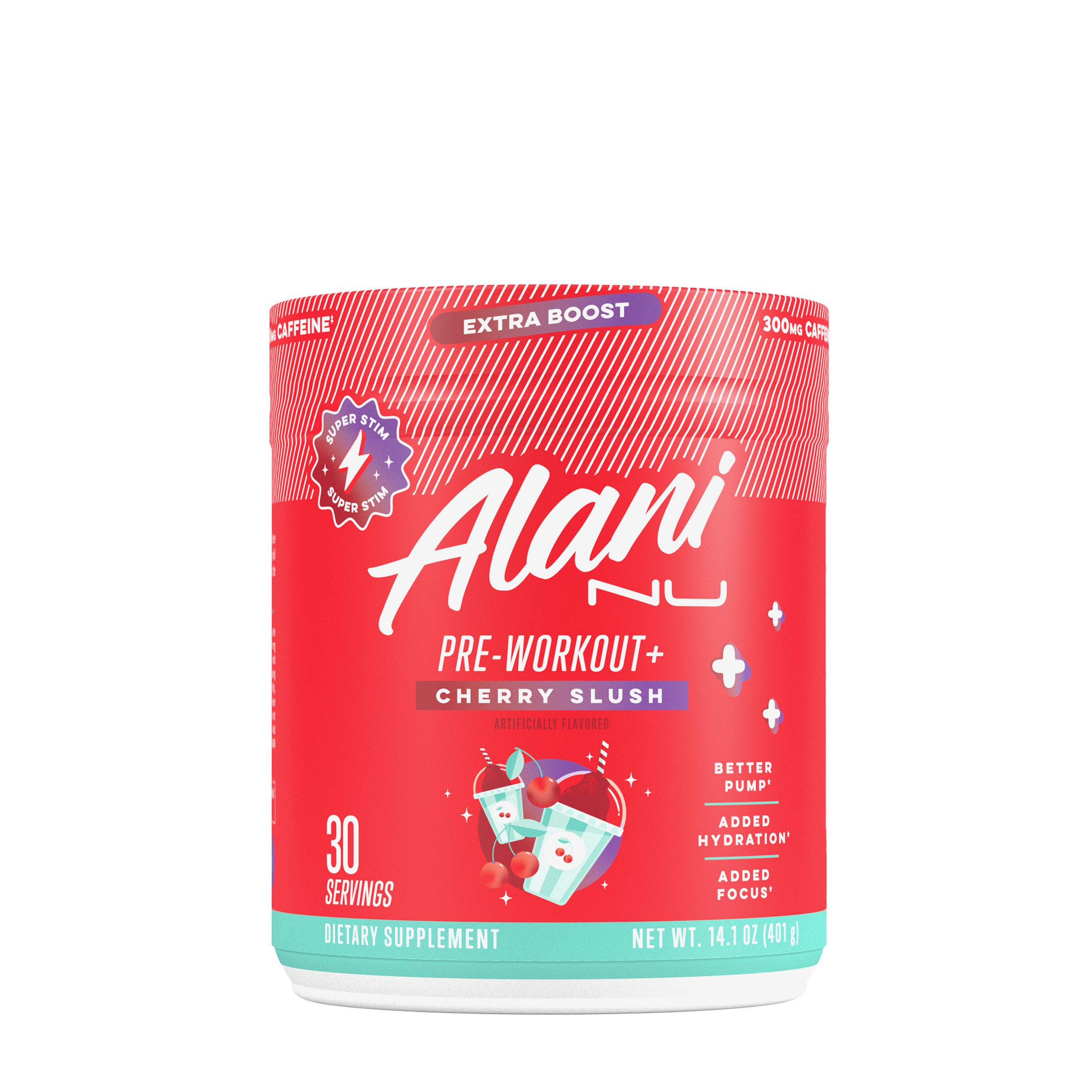 Alani Nu Pre-Workout+ Vegan - Cherry Slush (30 Servings)