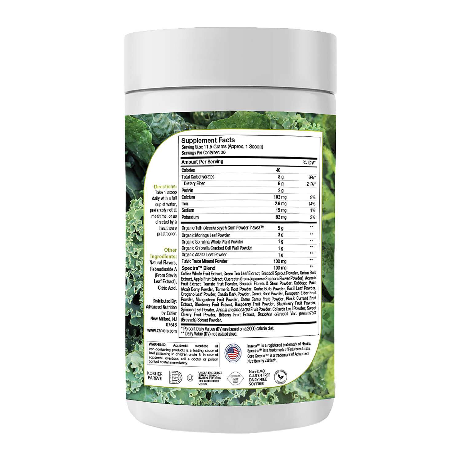 Core Greens&trade; Spearmint - 12.2 oz. (30 Servings)