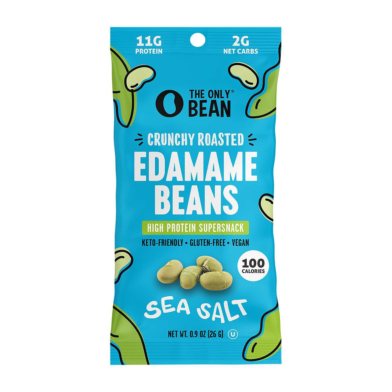 Crunchy Roasted Edamame Beans - Sea Salt (10 Bags)  | GNC