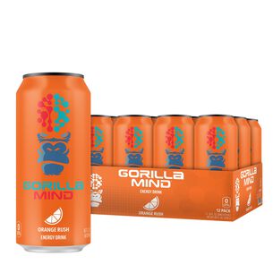 Energy Drink - Orange Rush - 16oz. &#40;12 Cans&#41;  | GNC