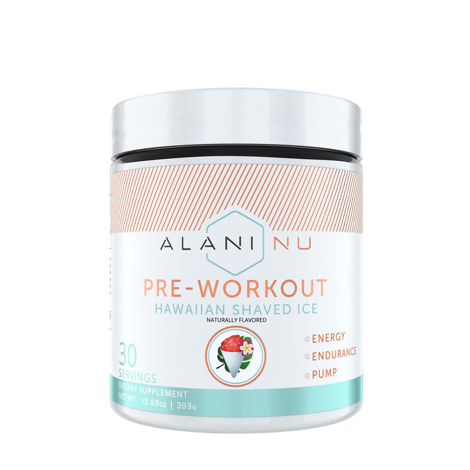 Alani Nu Pre Workout Hawaiian Shaved Ice Gnc