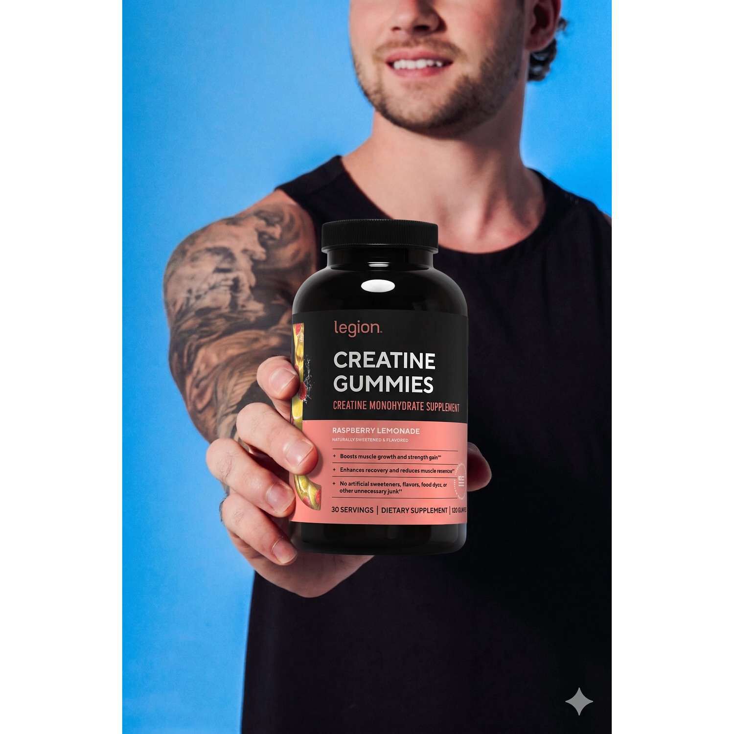 Creatine Gummies - Raspberry Lemonade 120 (30 Servings)