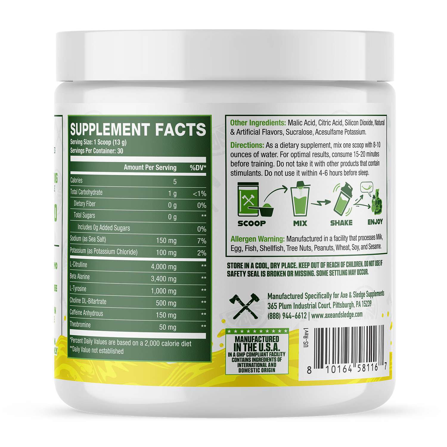 Ignition Switch Daily Pre-Workout - Fresh Lemonade (30 Servings)
