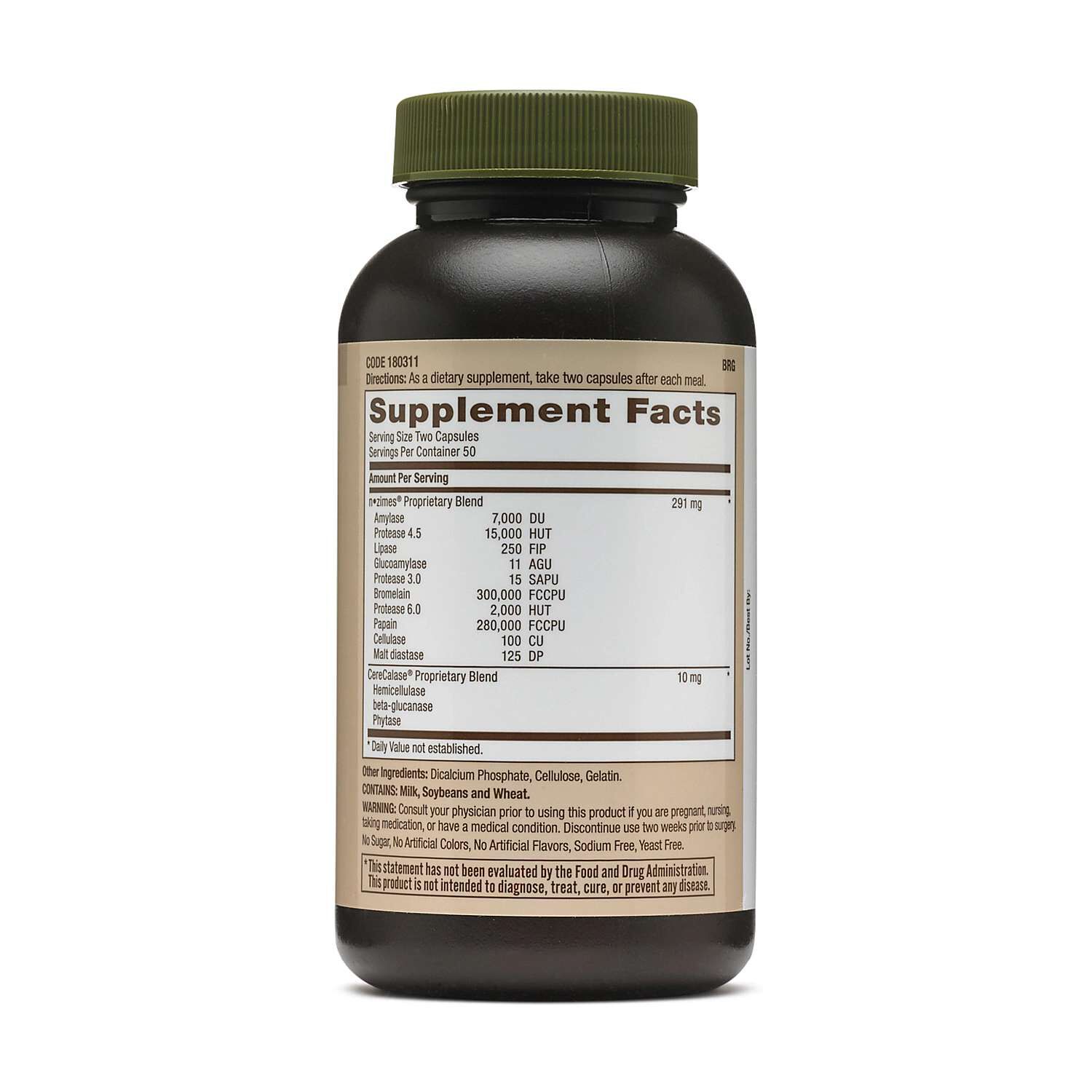 Super Digestive Enzymes - 100 Capsules (50 Servings)