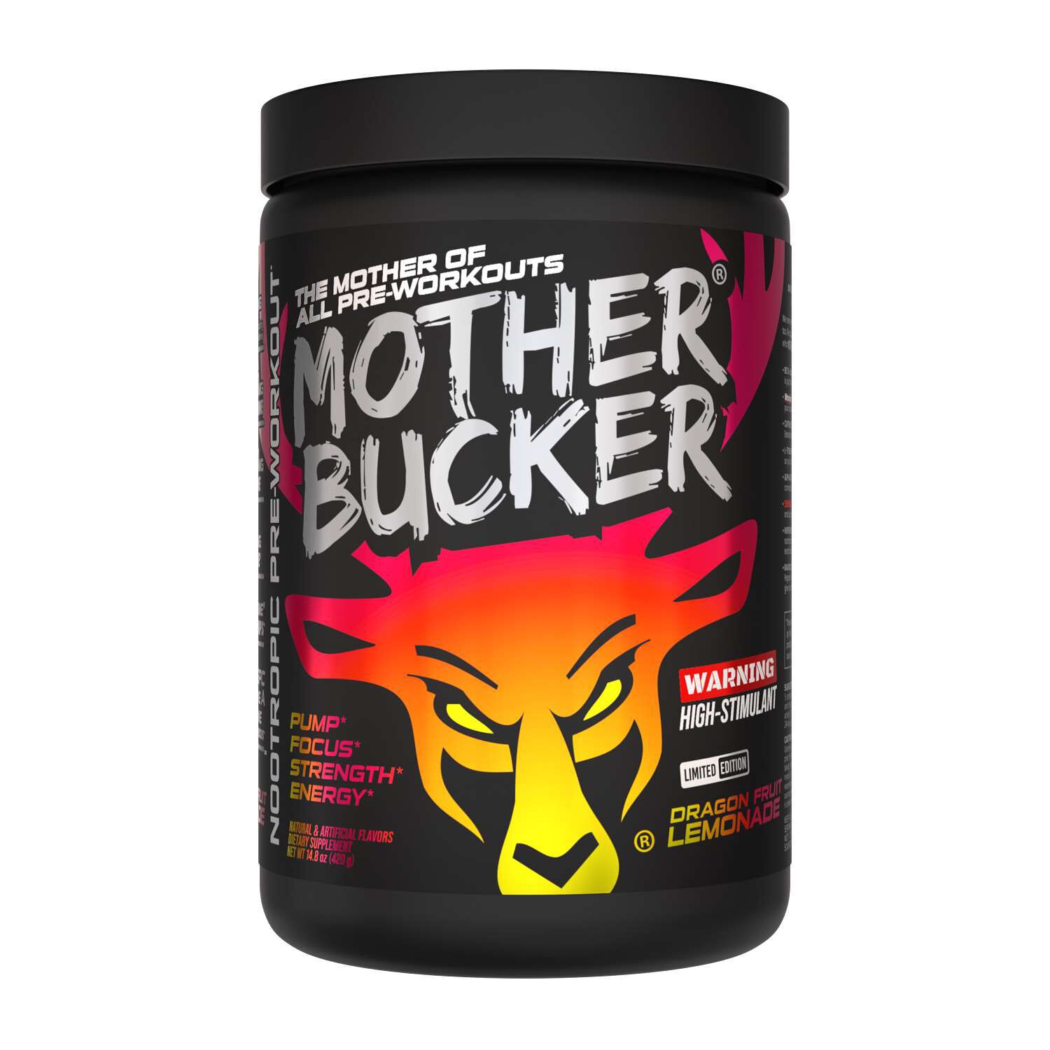 Mother Bucker&trade; Nootropic Pre-Workout - Dragon Fruit Lemonade (20 Servings)  | GNC