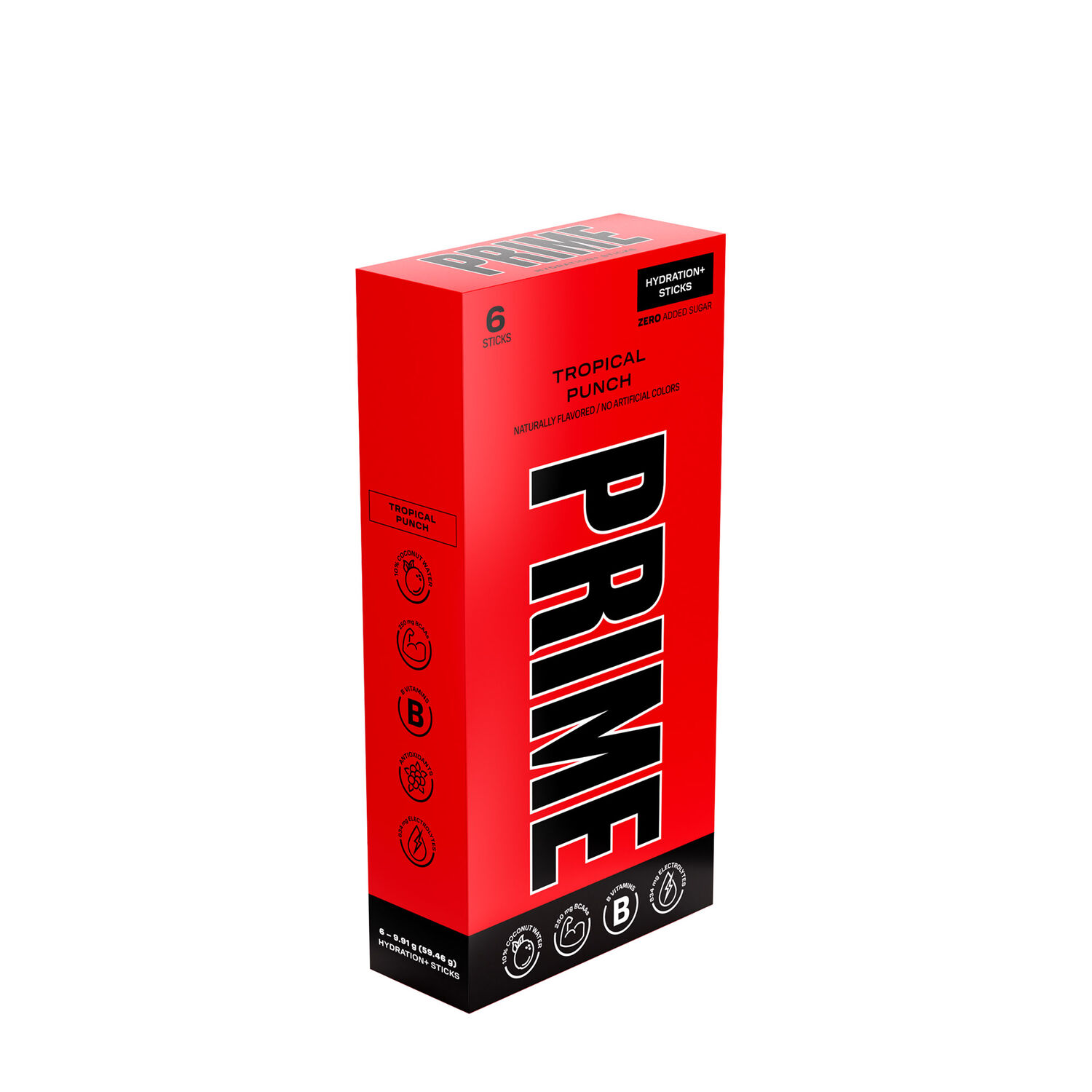 PRIME Hydration+ Sticks - Tropical Punch (6 Stick Packs)