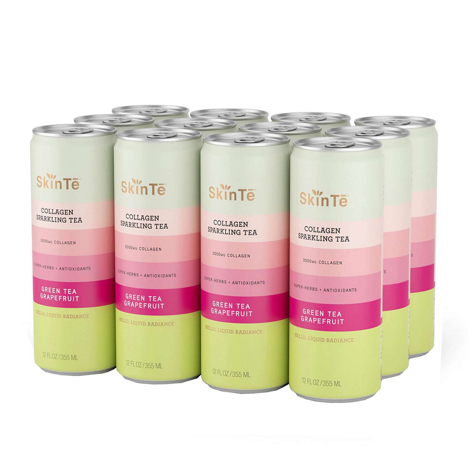 Collagen Sparkling Tea - Green Tea Grapefruit - 12 oz. (12 Cans) Green Tea Grapefruit | GNC