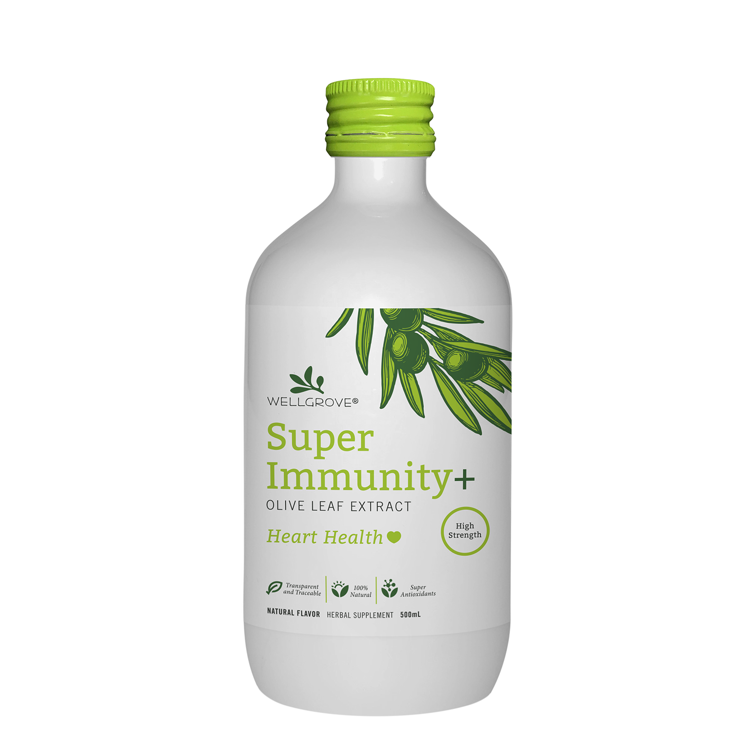 Super Immunity Olive Leave Extract + Heart Health Natural 500 mL