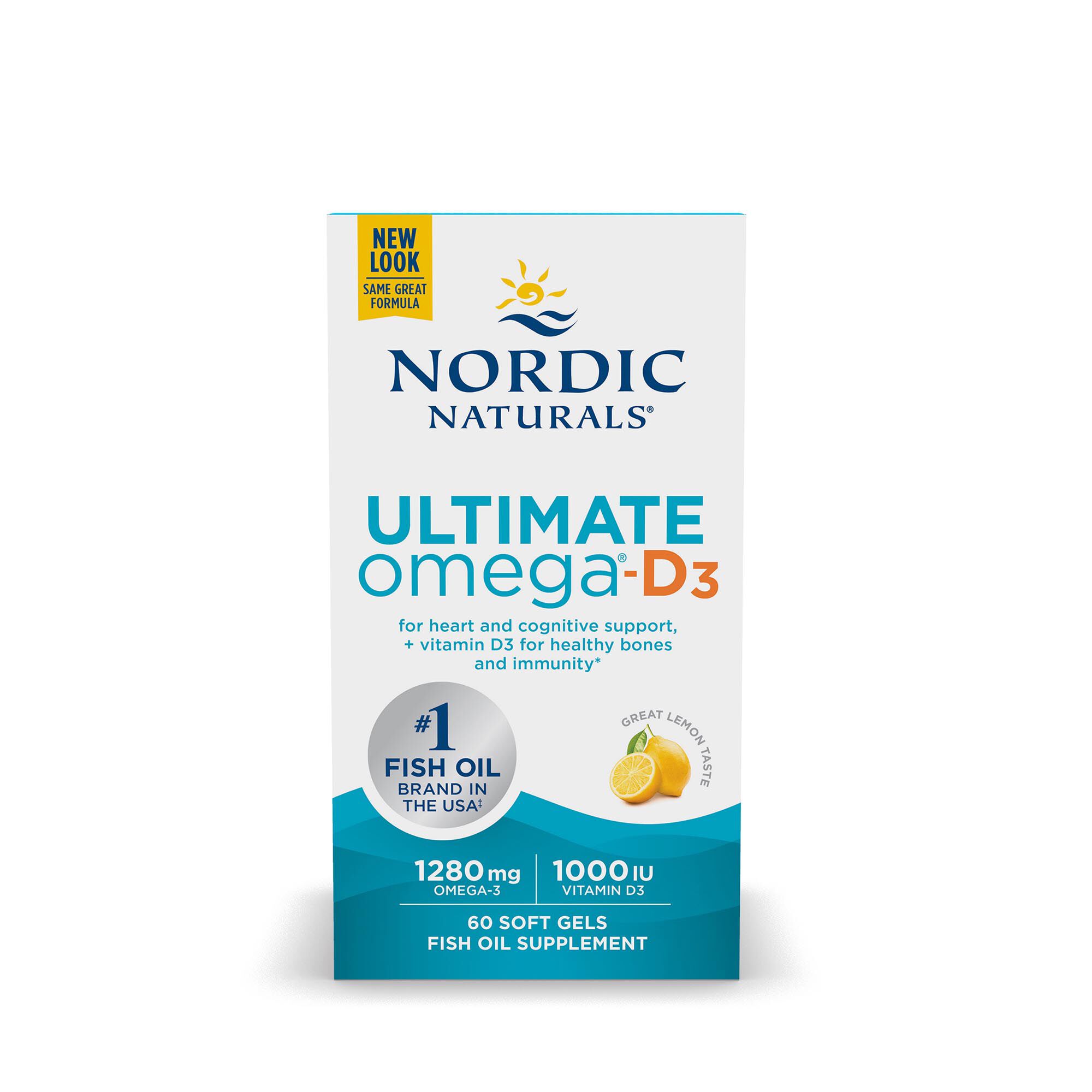 Ultimate Omega&reg; D3 - Lemon - 30 Softgels (30 Servings)  | GNC