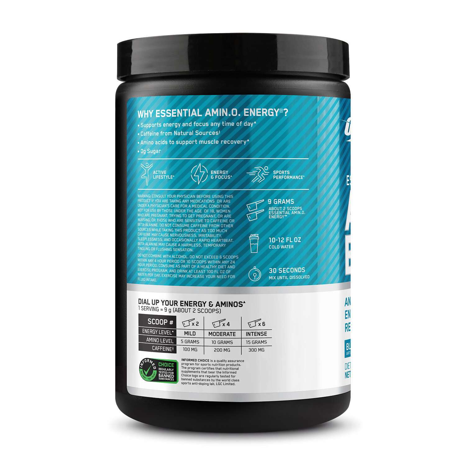 Essential AMIN.O. Energy&trade; - Blueberry Mojito&nbsp;(30 Servings)