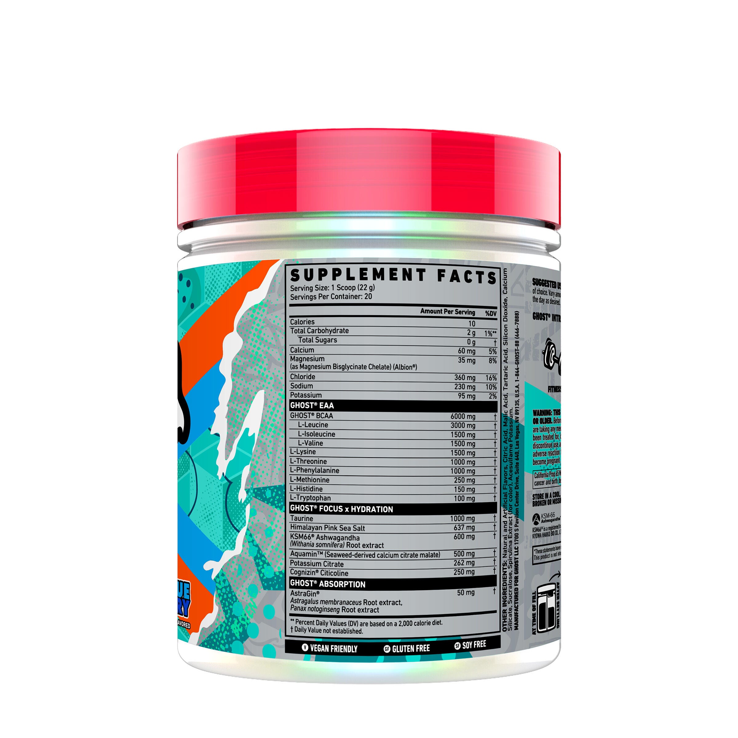 Intra EAA BCAA Hydration - Blue Raspberry (20 Servings)  | GNC