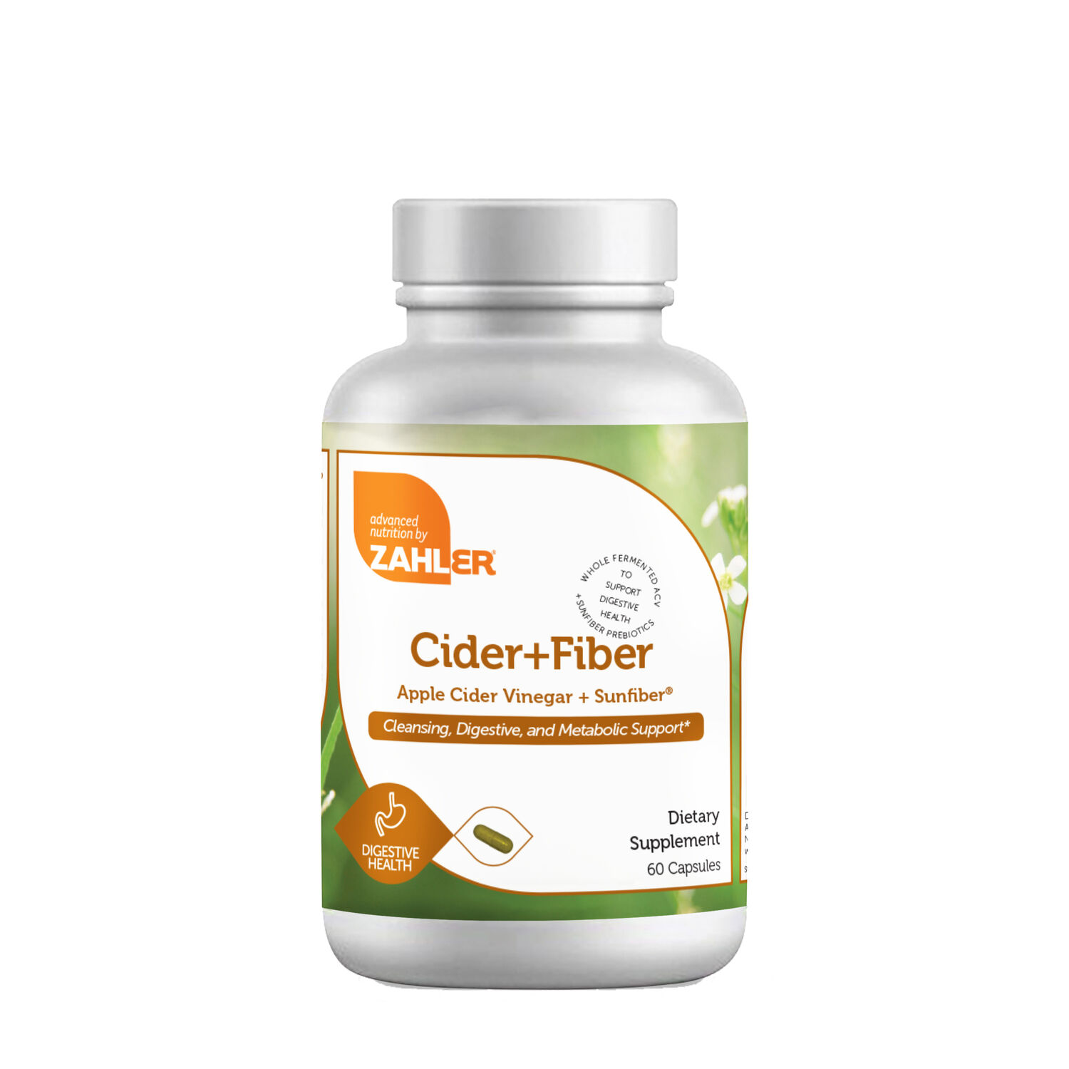 ZAHLER Cider + Fiber Healthy - 60 Capsules (30 Servings)