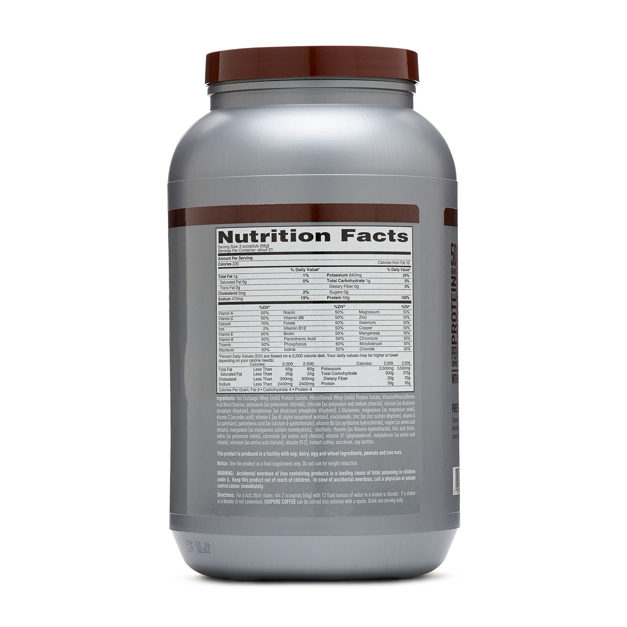 Isopure® With Coffee - Espresso - Protein Powder | GNC