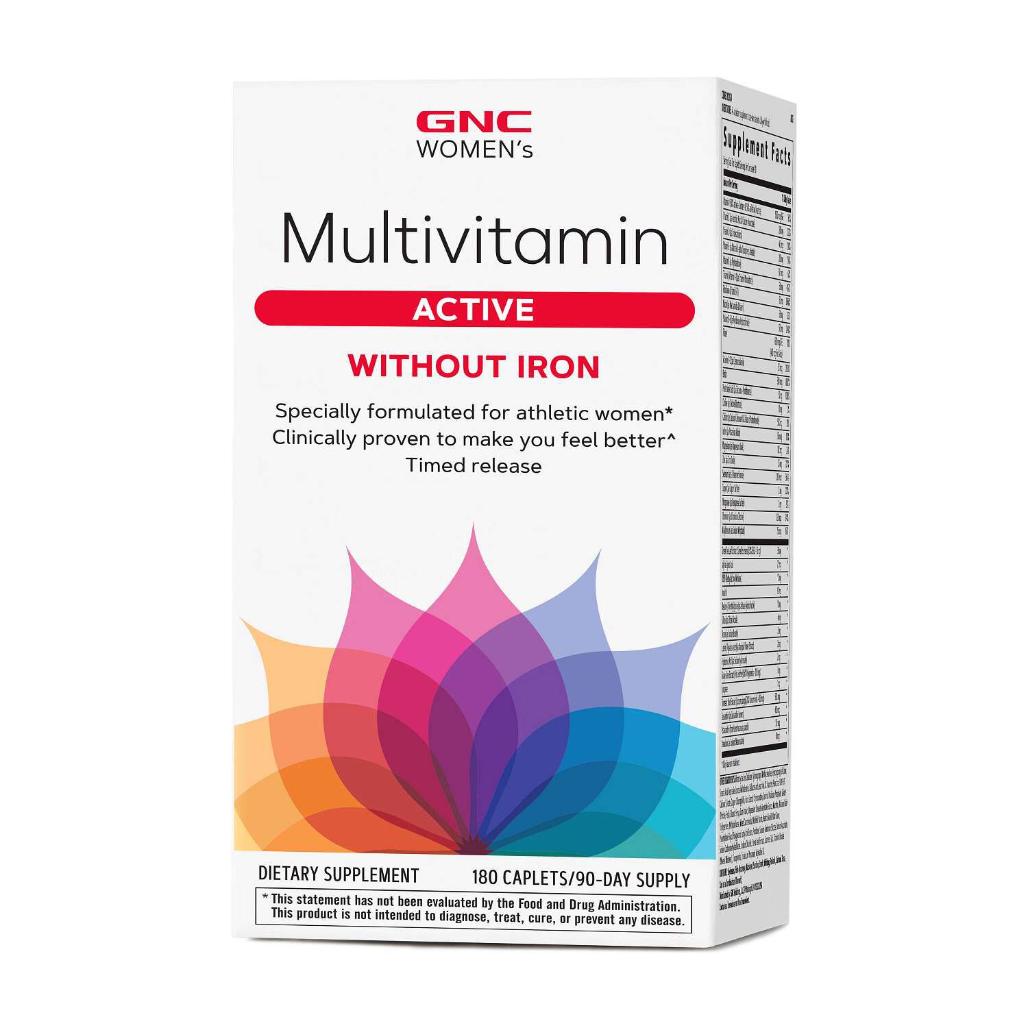 Active Multivitamin without Iron - 180 Caplets (90 Servings)
